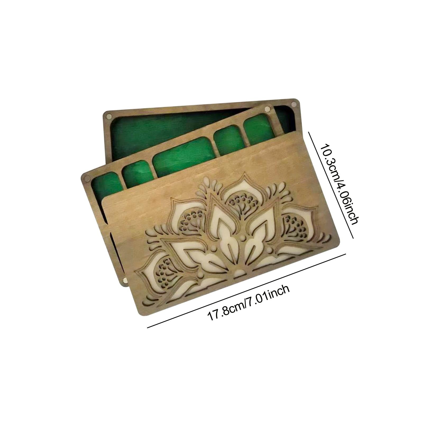 Bead Sorting Tray Wooden Organizer Box Beading Display Bead Storage Solution 17.8cmx10.3cmx2.5cm