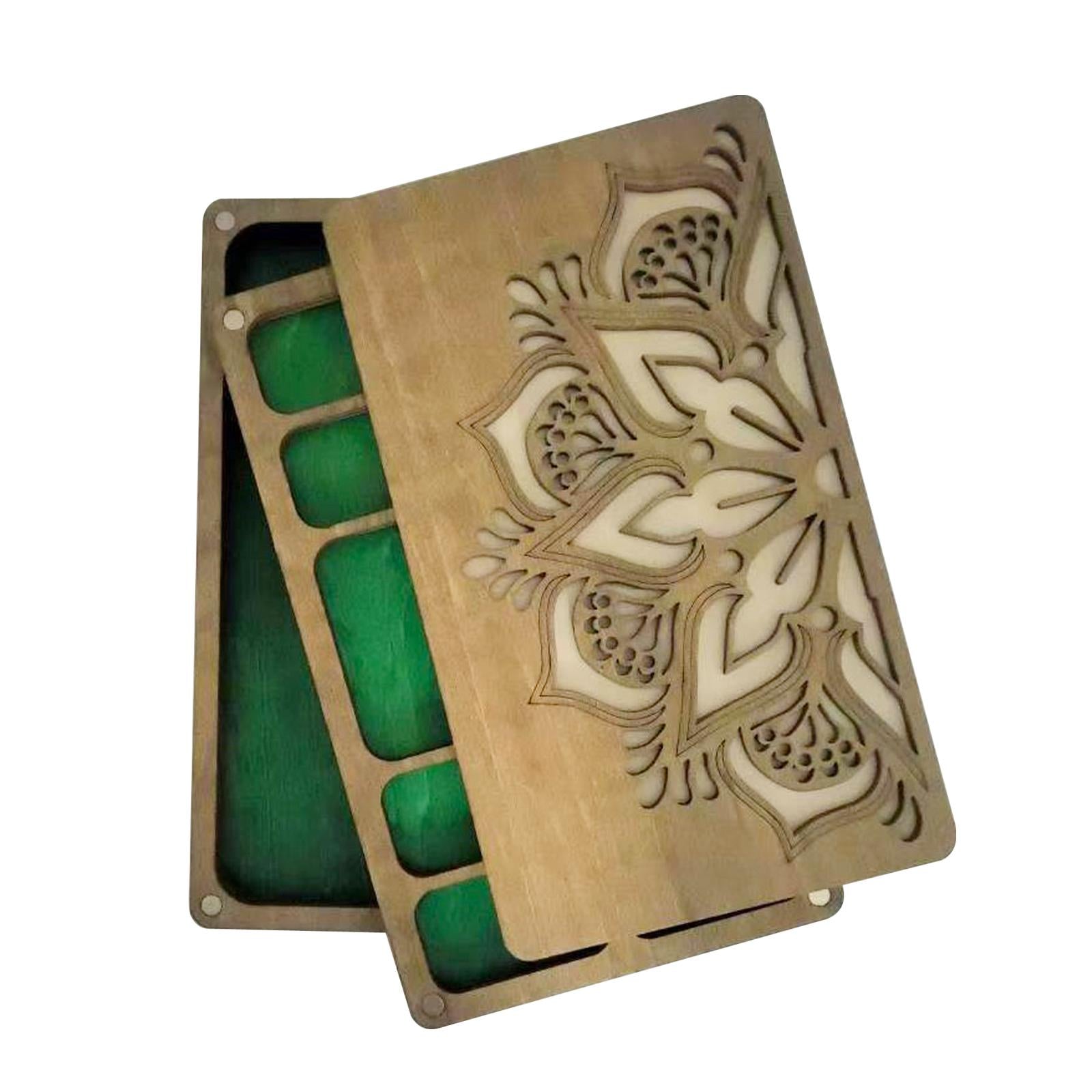 Bead Sorting Tray Wooden Organizer Box Beading Display Bead Storage Solution 17.8cmx10.3cmx2.5cm