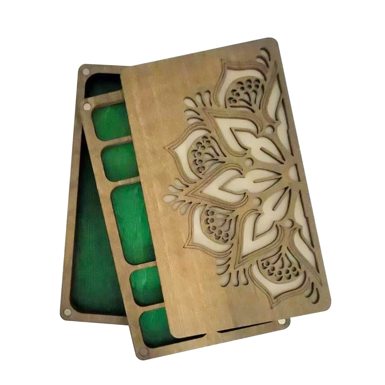 Bead Sorting Tray Wooden Organizer Box Beading Display Bead Storage Solution 17.8cmx10.3cmx2.5cm