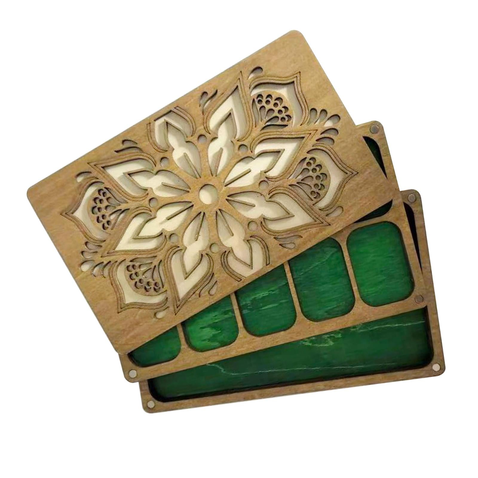Bead Sorting Tray Wooden Organizer Box Beading Display Bead Storage Solution 19.5cmx12cmx2.5cm
