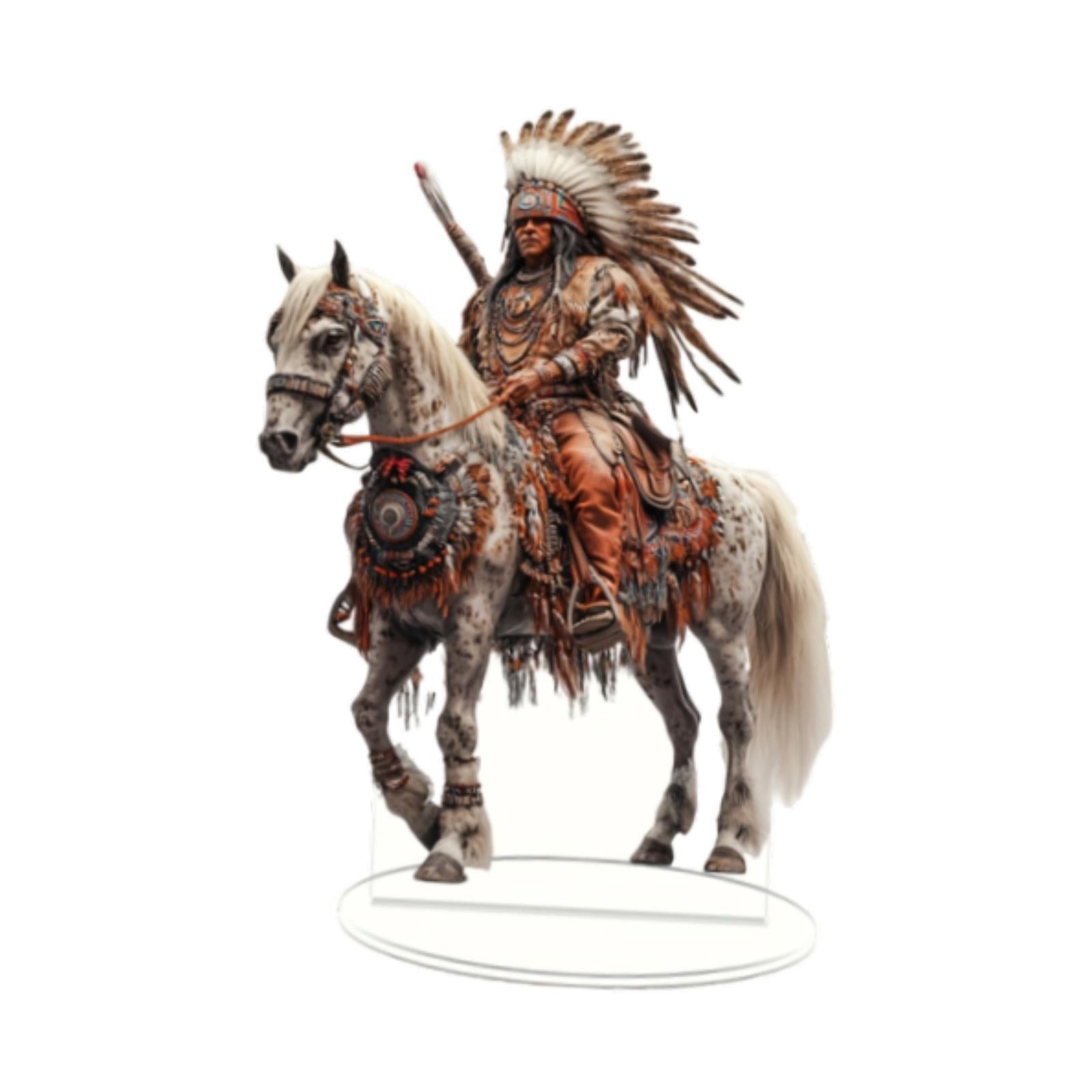 Acrylic Knight Ornament 2D Desktop Decoration for Home Living Room Bookshelf