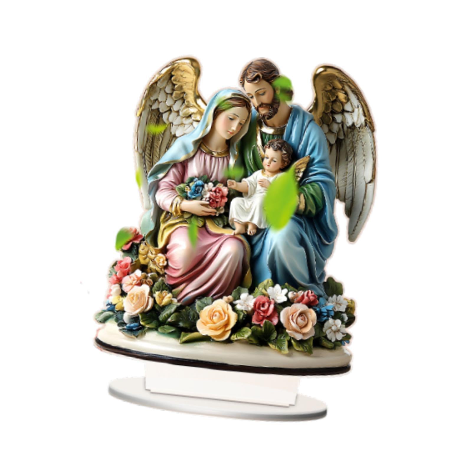 2D Holy Family Decoration Tabletop Ornament for Desk Living Room Dining Room