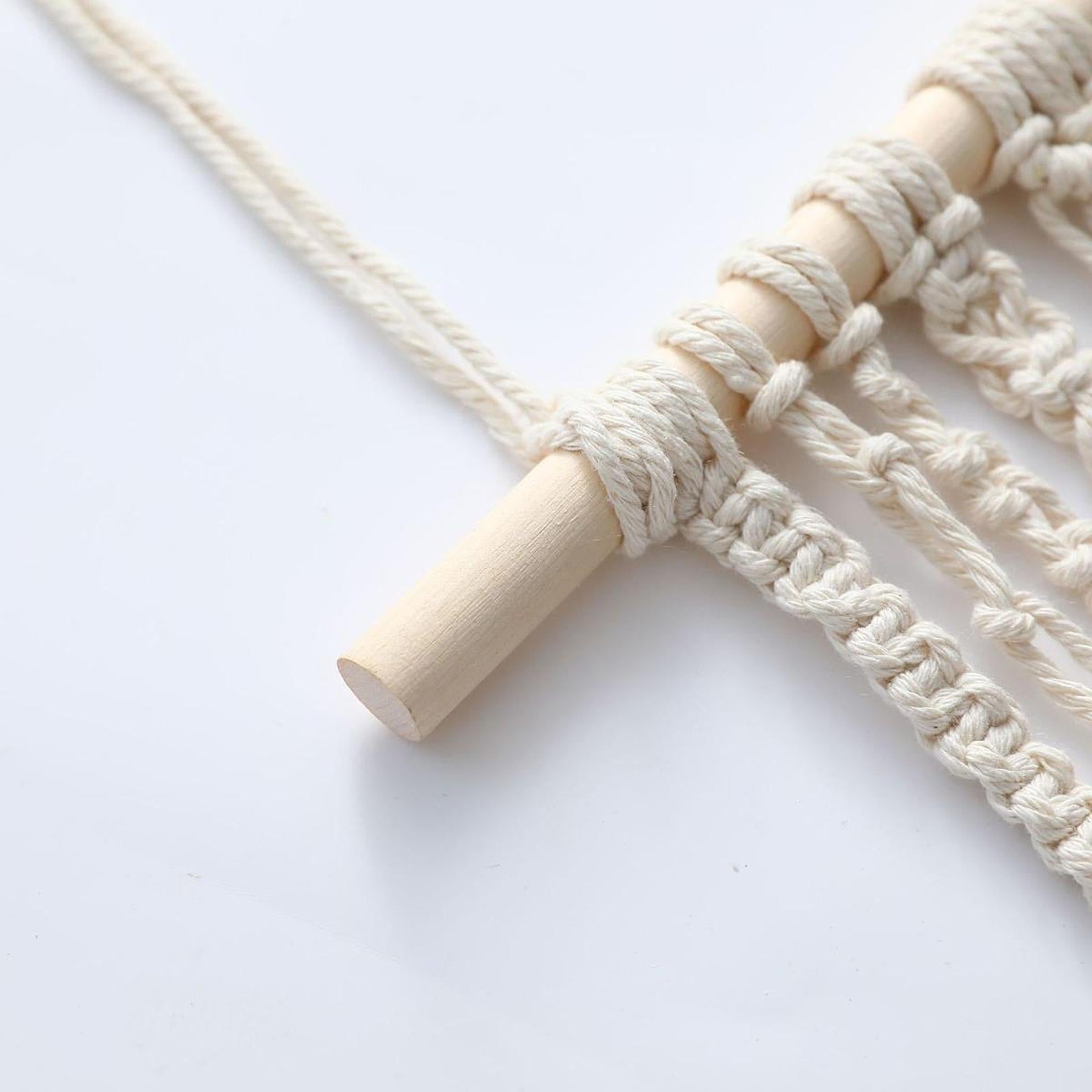 Macrame Bow Holder for Girls Hair Bows Woven Ornament Bow Organizer Tapestry