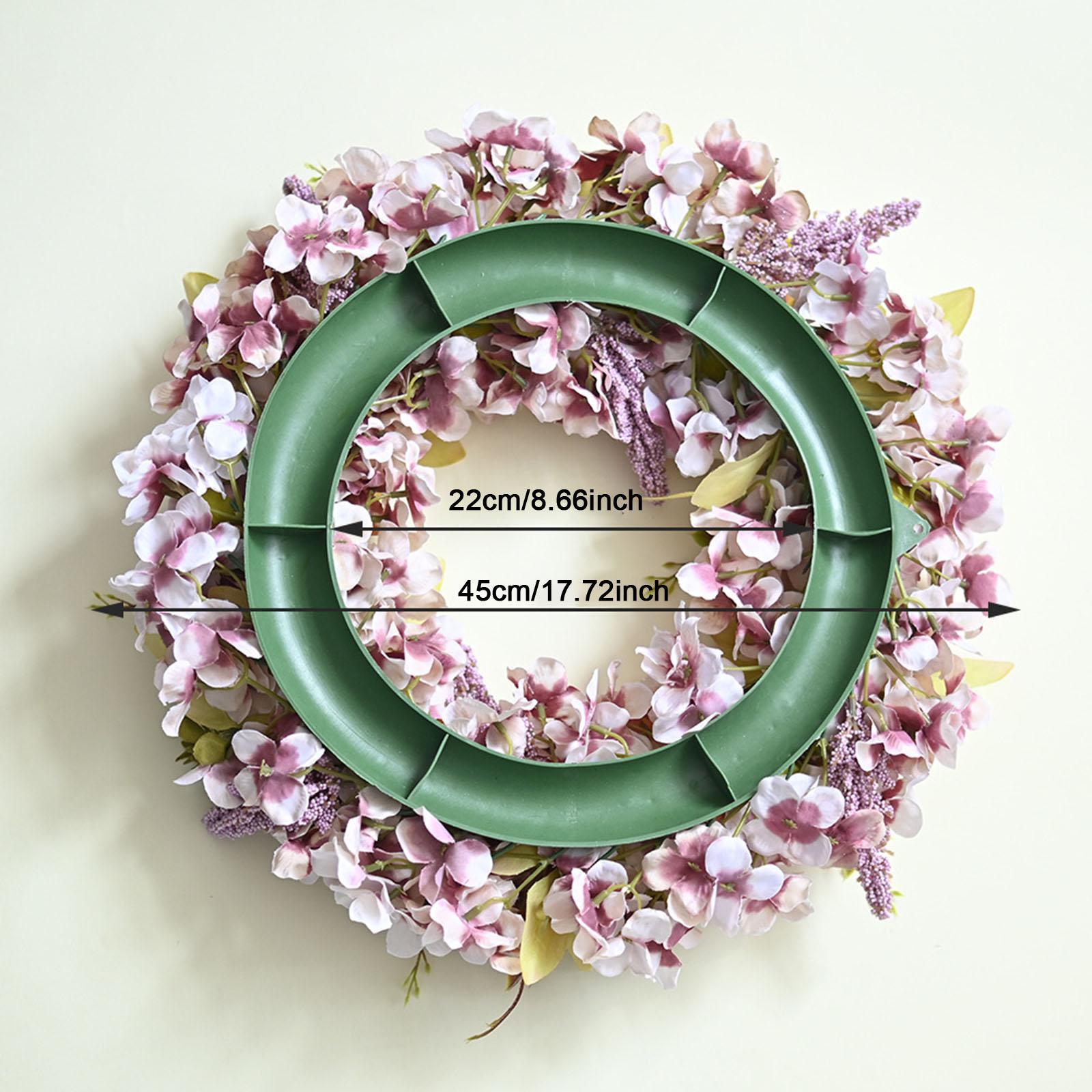Artificial Wreath Farmhouse Window Home Summer Porch Patio Decorative pink