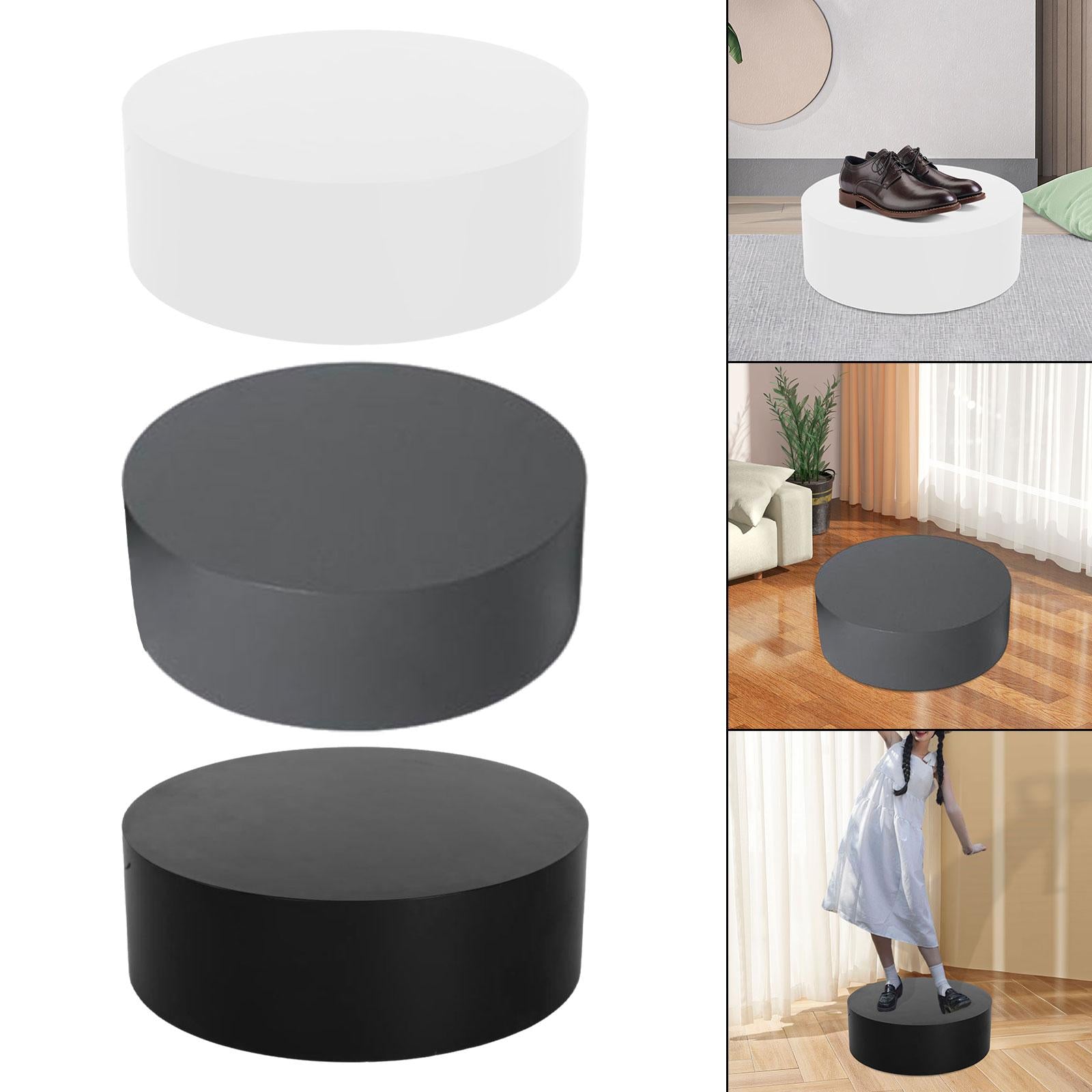 Mannequin Display Pedestal Stand Home Clothing Store Cylinder Pedestal Stand White