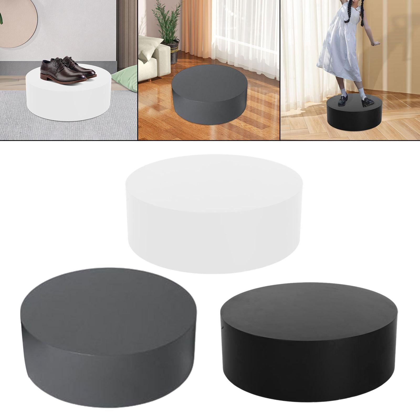 Mannequin Display Pedestal Stand Home Clothing Store Cylinder Pedestal Stand White