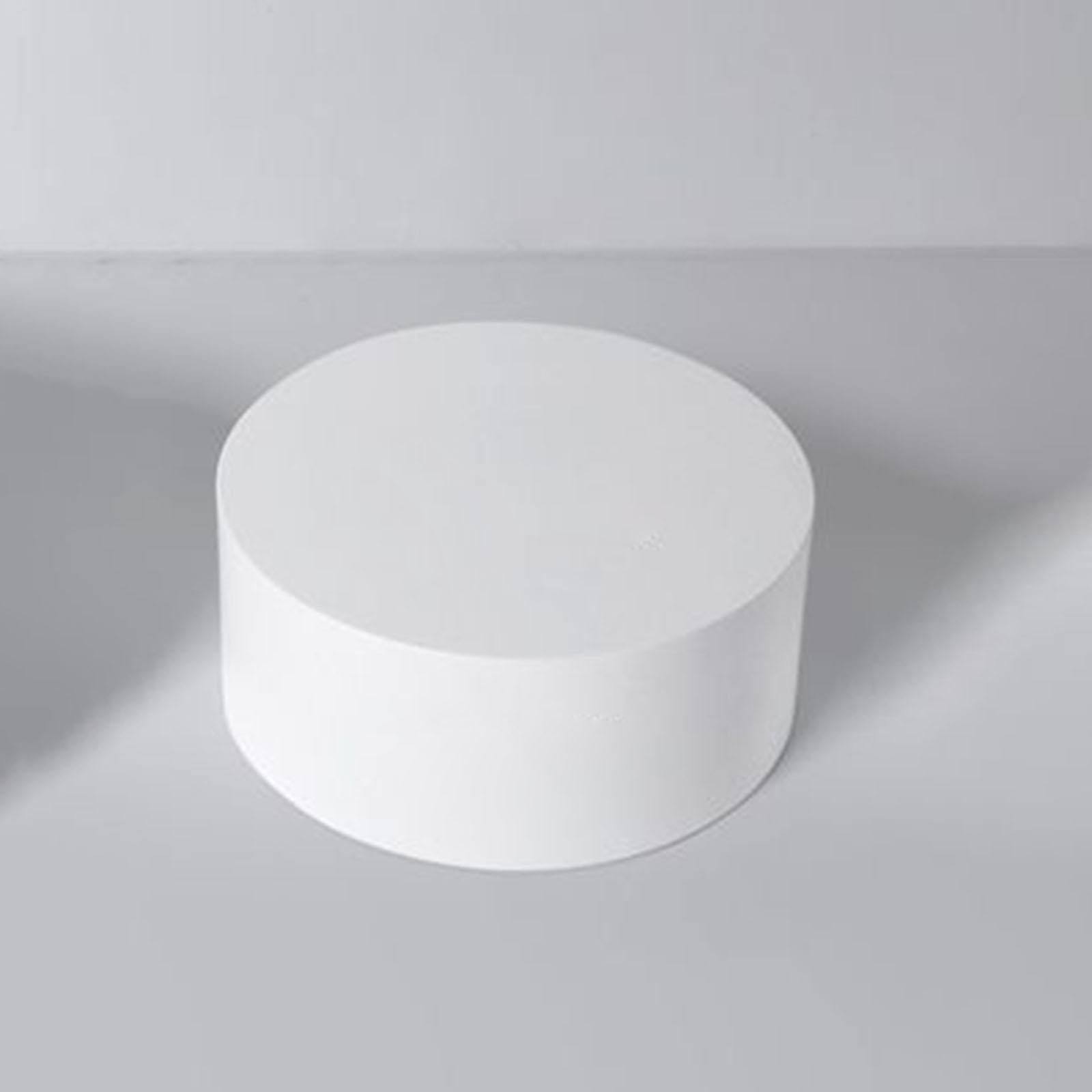 Mannequin Display Pedestal Stand Home Clothing Store Cylinder Pedestal Stand White