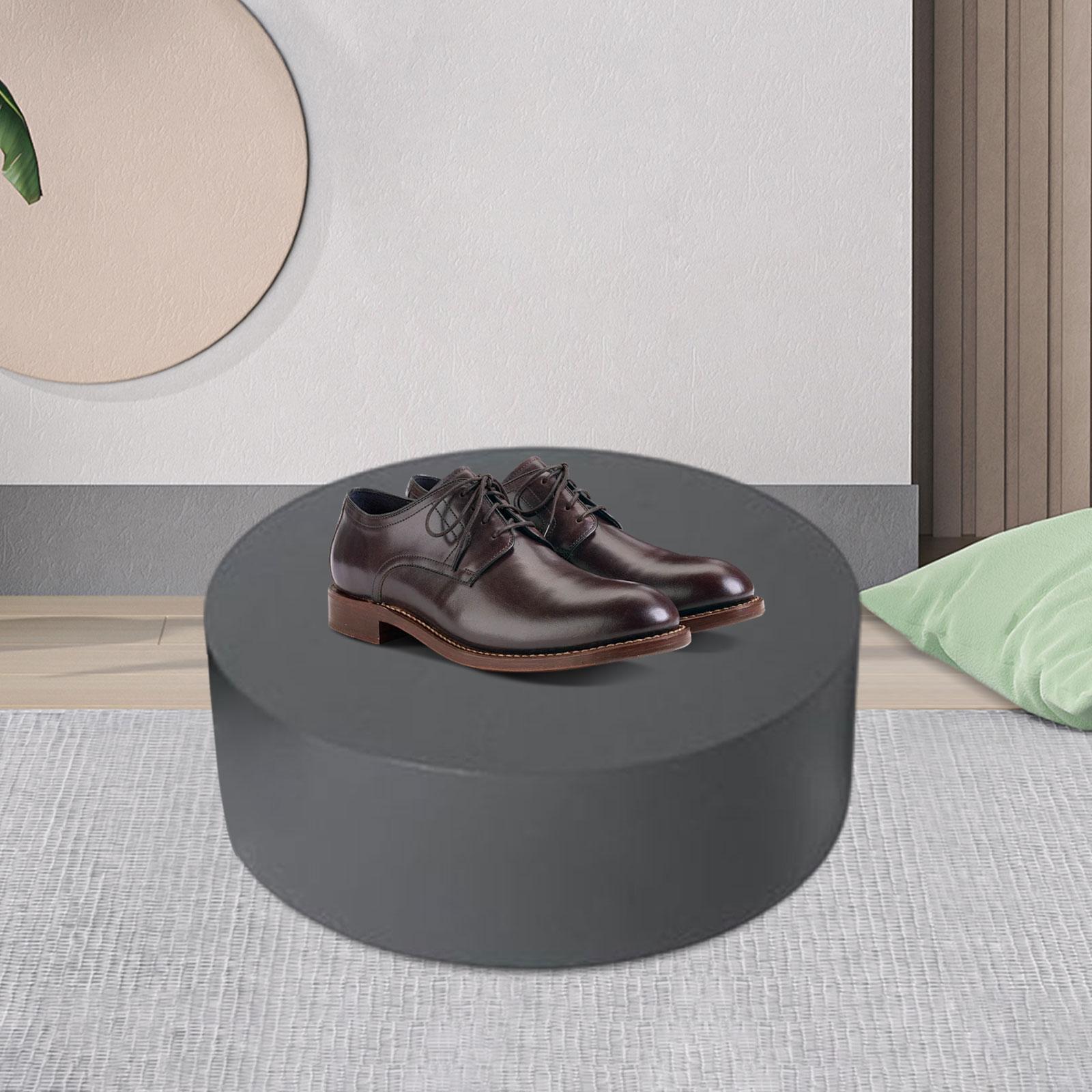 Mannequin Display Pedestal Stand Home Clothing Store Cylinder Pedestal Stand Gray