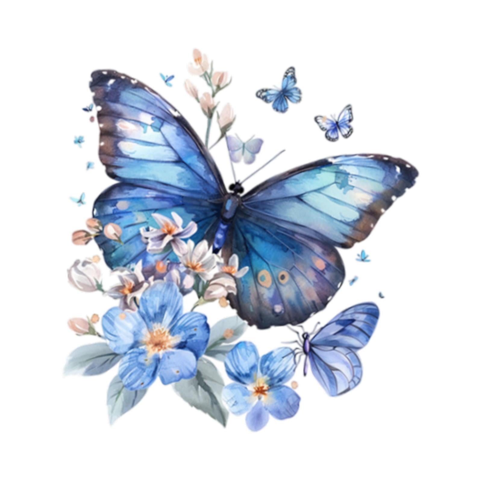 Toilet Seat Decal Sticker Removable for Home Decoration DIY Butterfly Design
