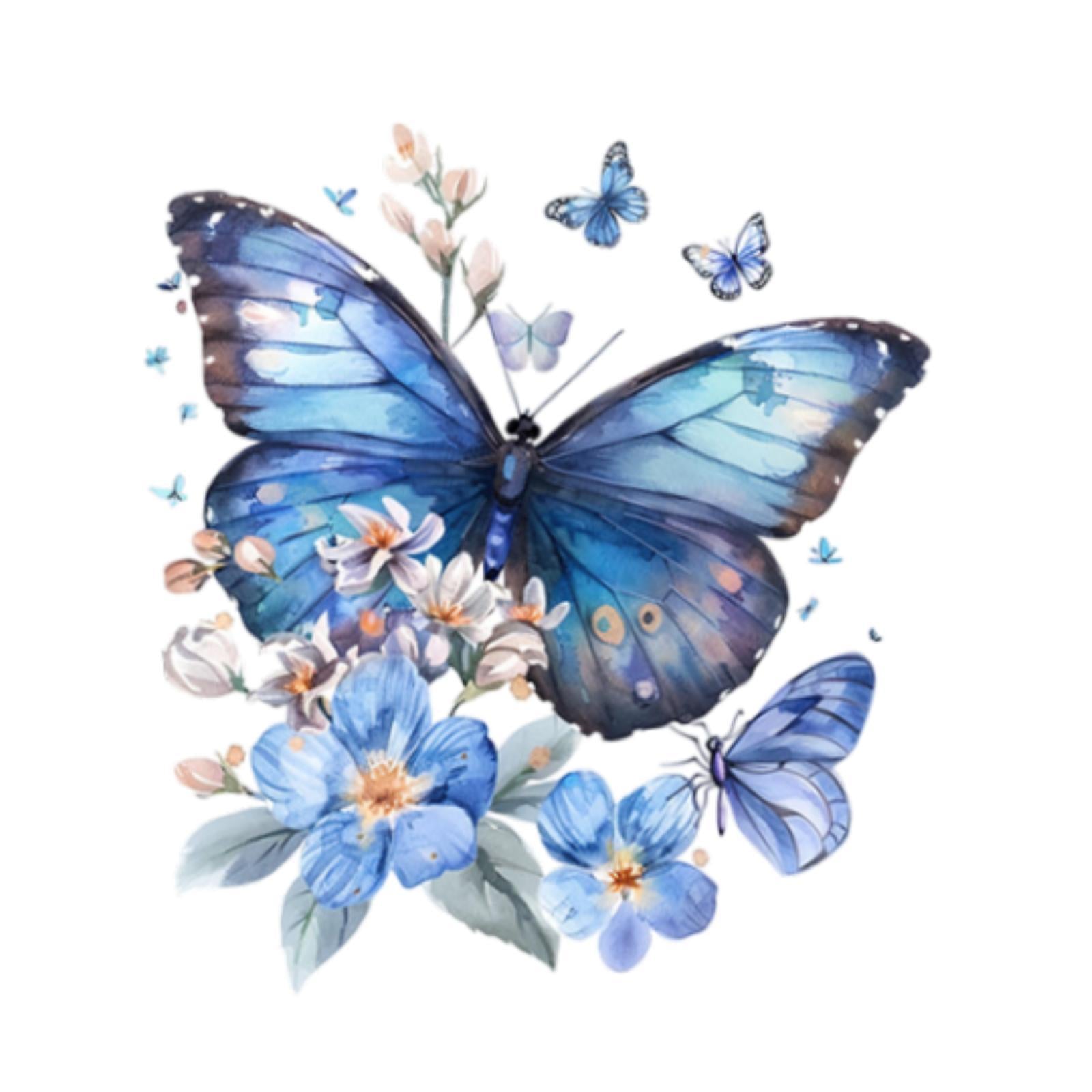 Toilet Seat Decal Sticker Removable for Home Decoration DIY Butterfly Design