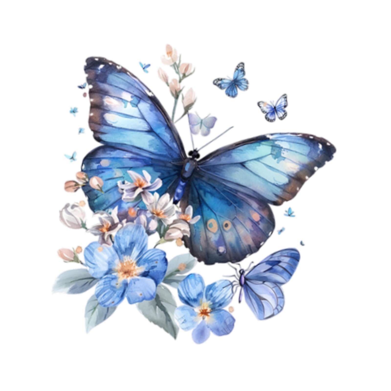 Toilet Seat Decal Sticker Removable for Home Decoration DIY Butterfly Design