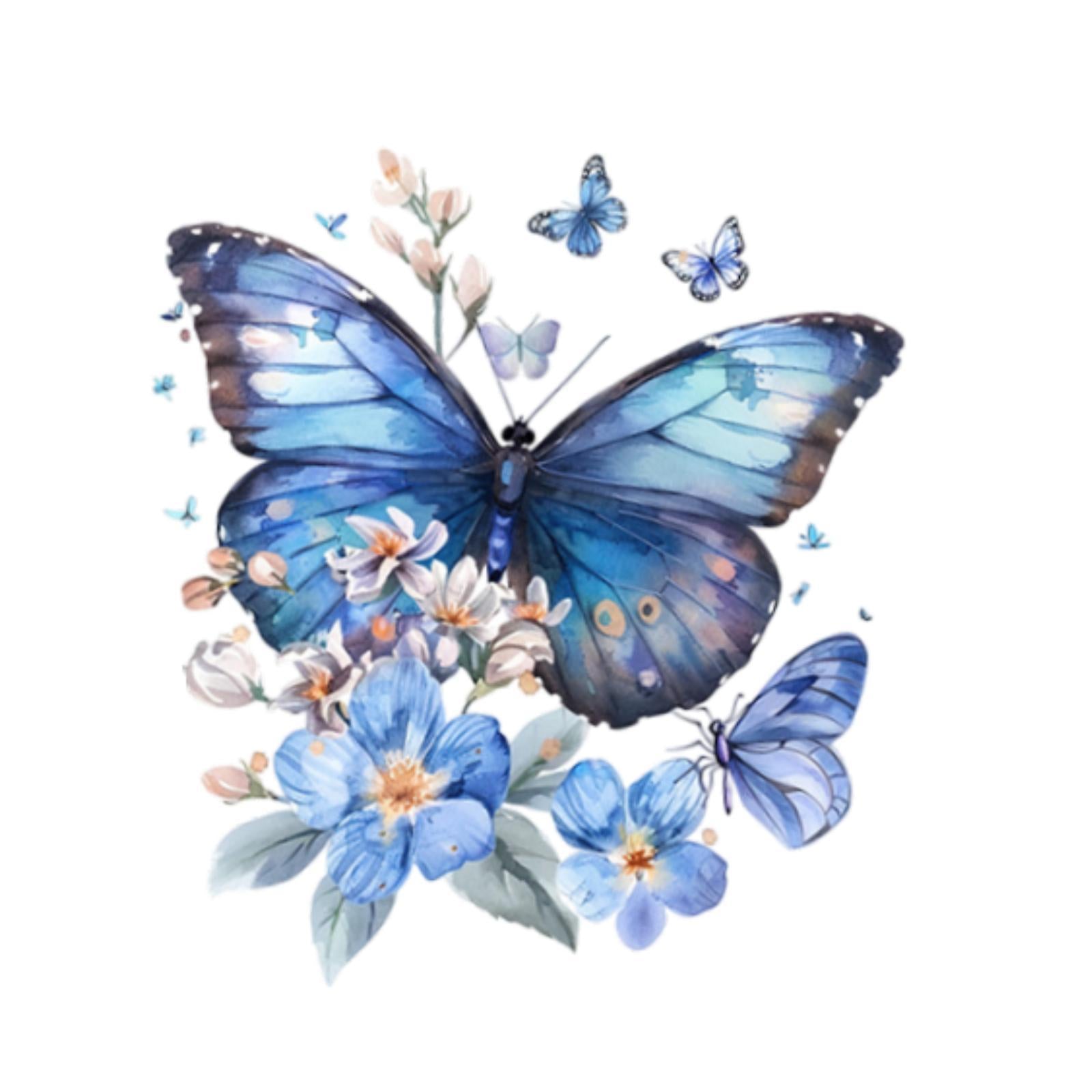 Toilet Seat Decal Sticker Removable for Home Decoration DIY Butterfly Design