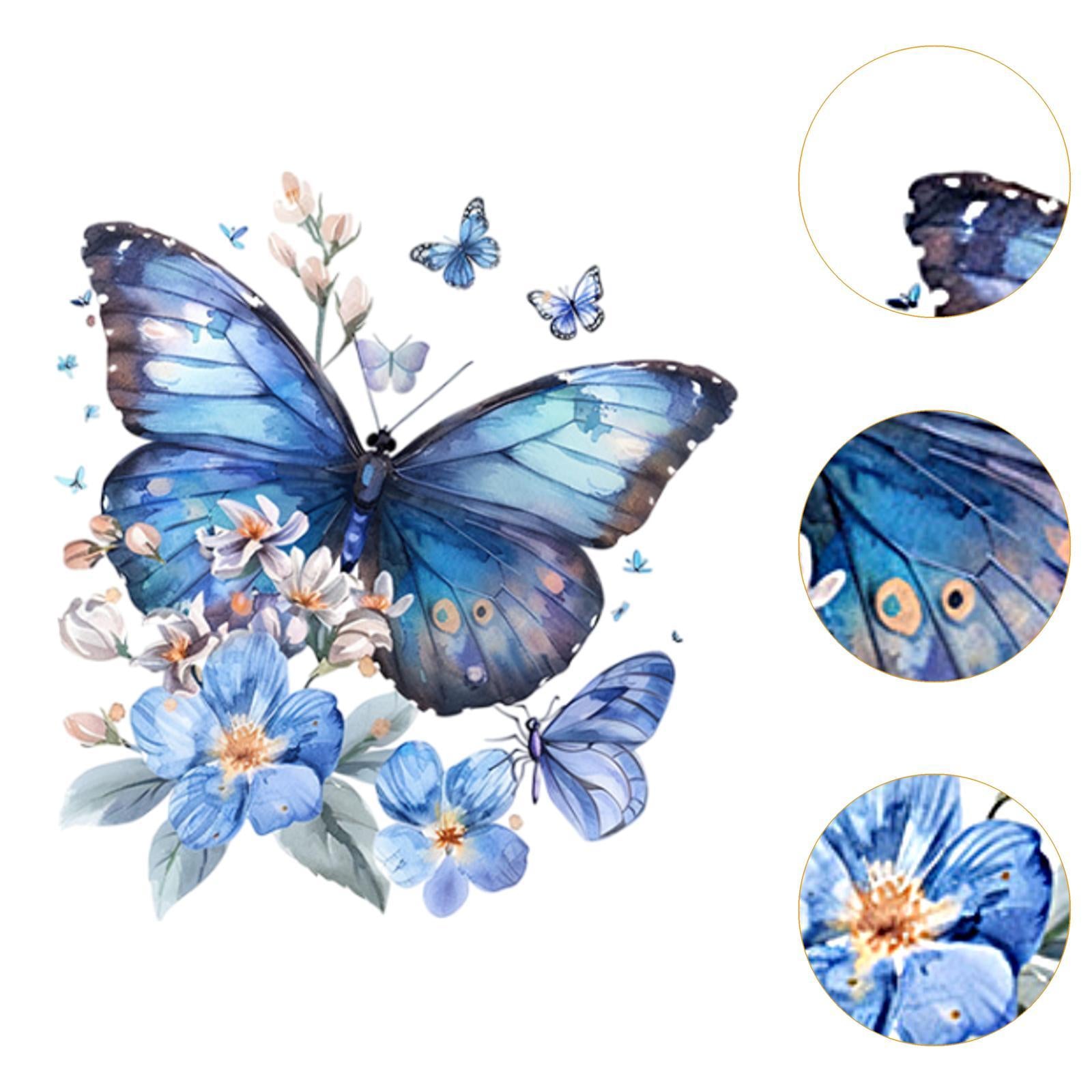 Toilet Seat Decal Sticker Removable for Home Decoration DIY Butterfly Design