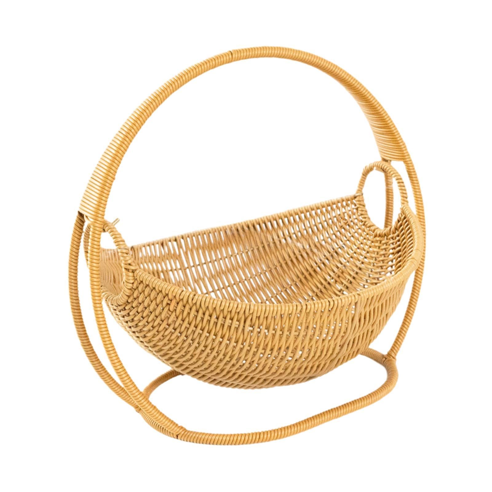 PP Material Snack Bread Fruit Basket Sturdy Versatile Food Storage Organizer