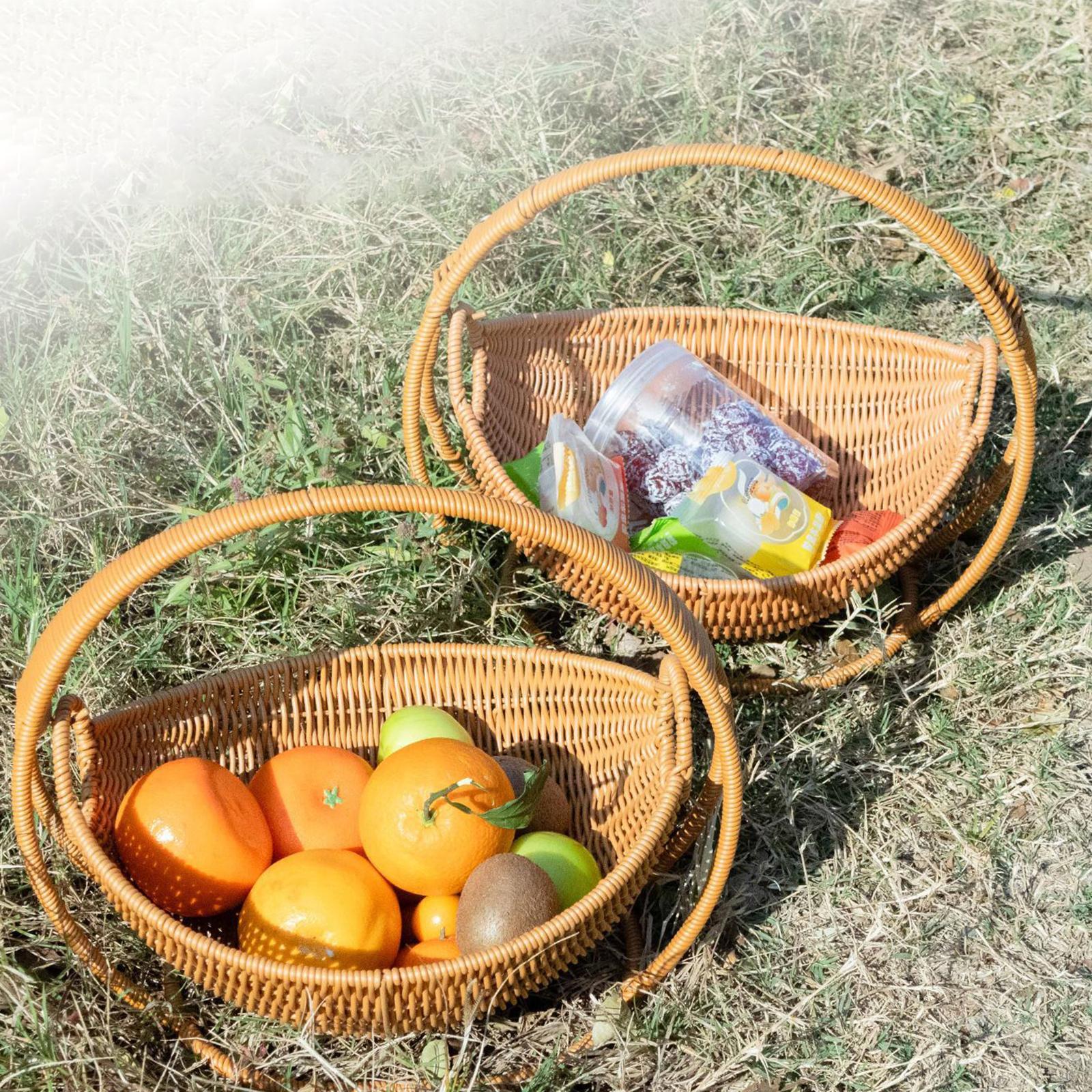 PP Material Snack Bread Fruit Basket Sturdy Versatile Food Storage Organizer