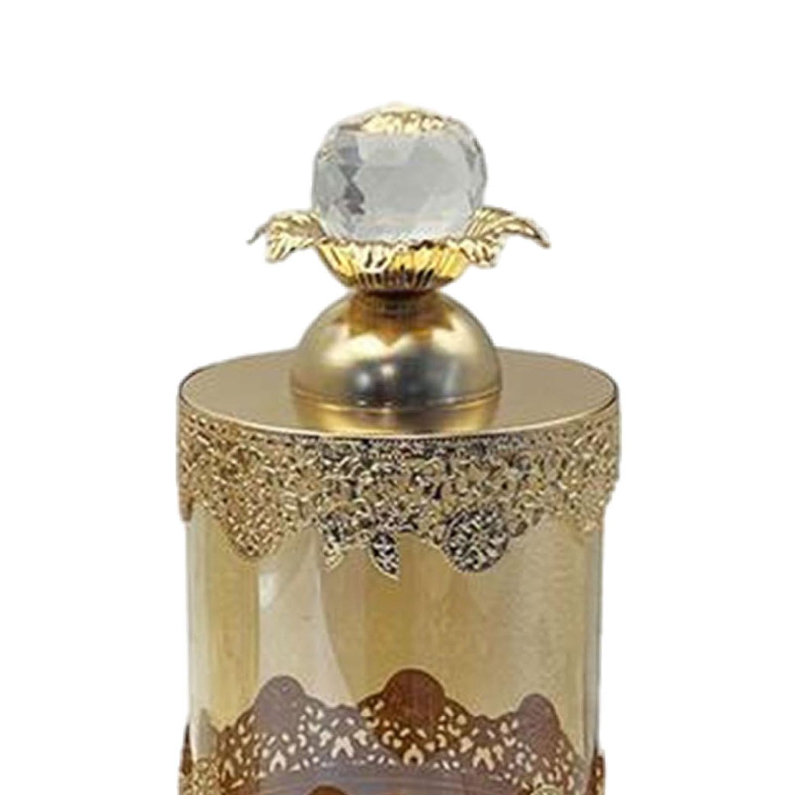 European Luxury Glass Storage Jar Kitchen Sugar Table Centerpieces Candy Jar 26cmx10.5cm