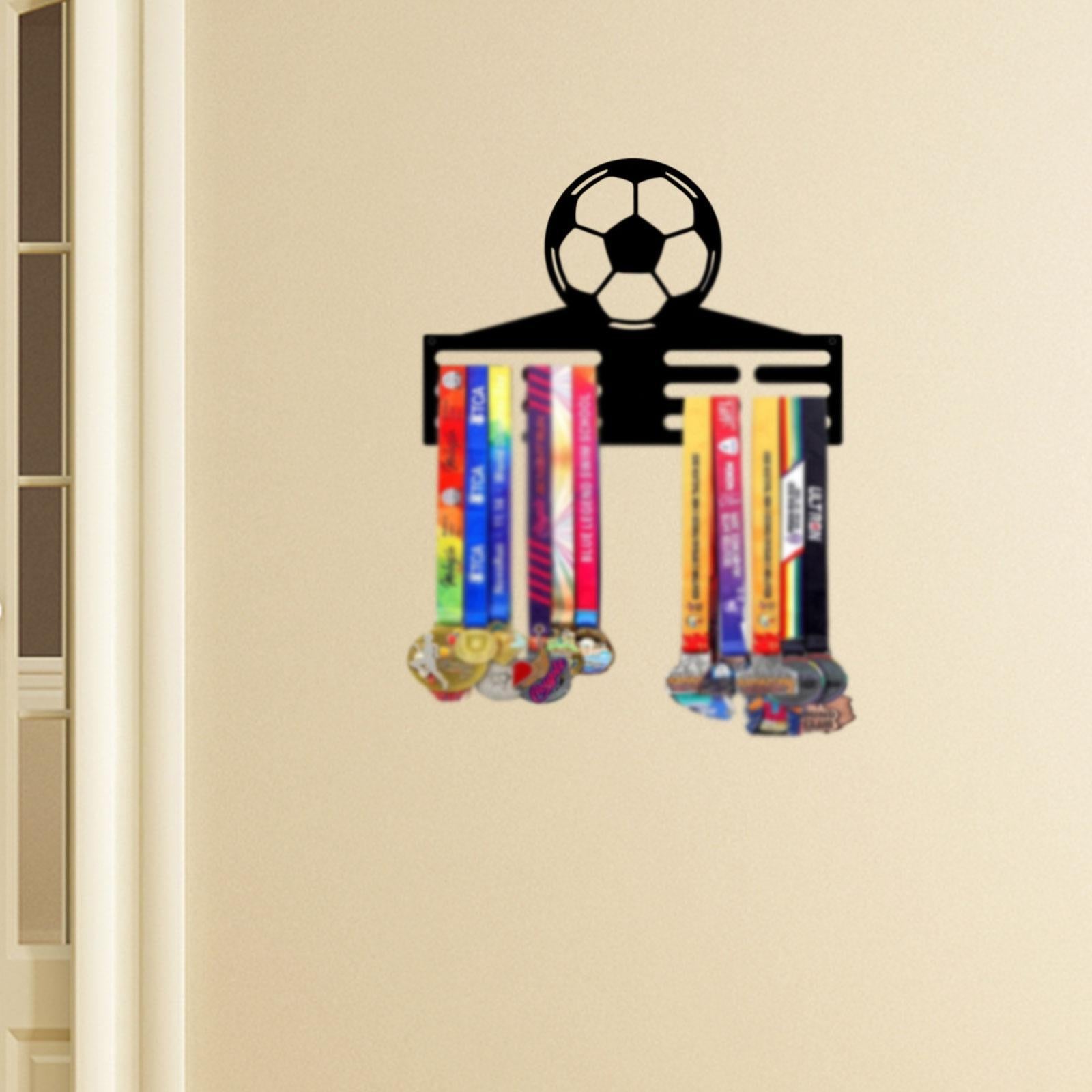 Medal Displaying Hanger Iron Convenient Sturdy Wall Mount for Ribbons Home