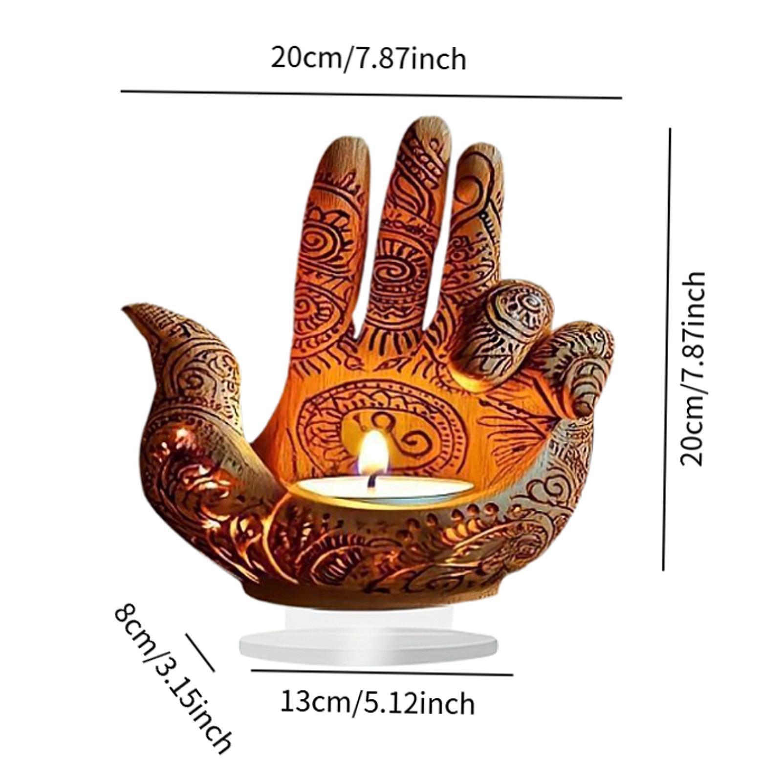 Hand Desktop Ornament 2D Flat Crafts Table Centerpiece for Living Room Hotel