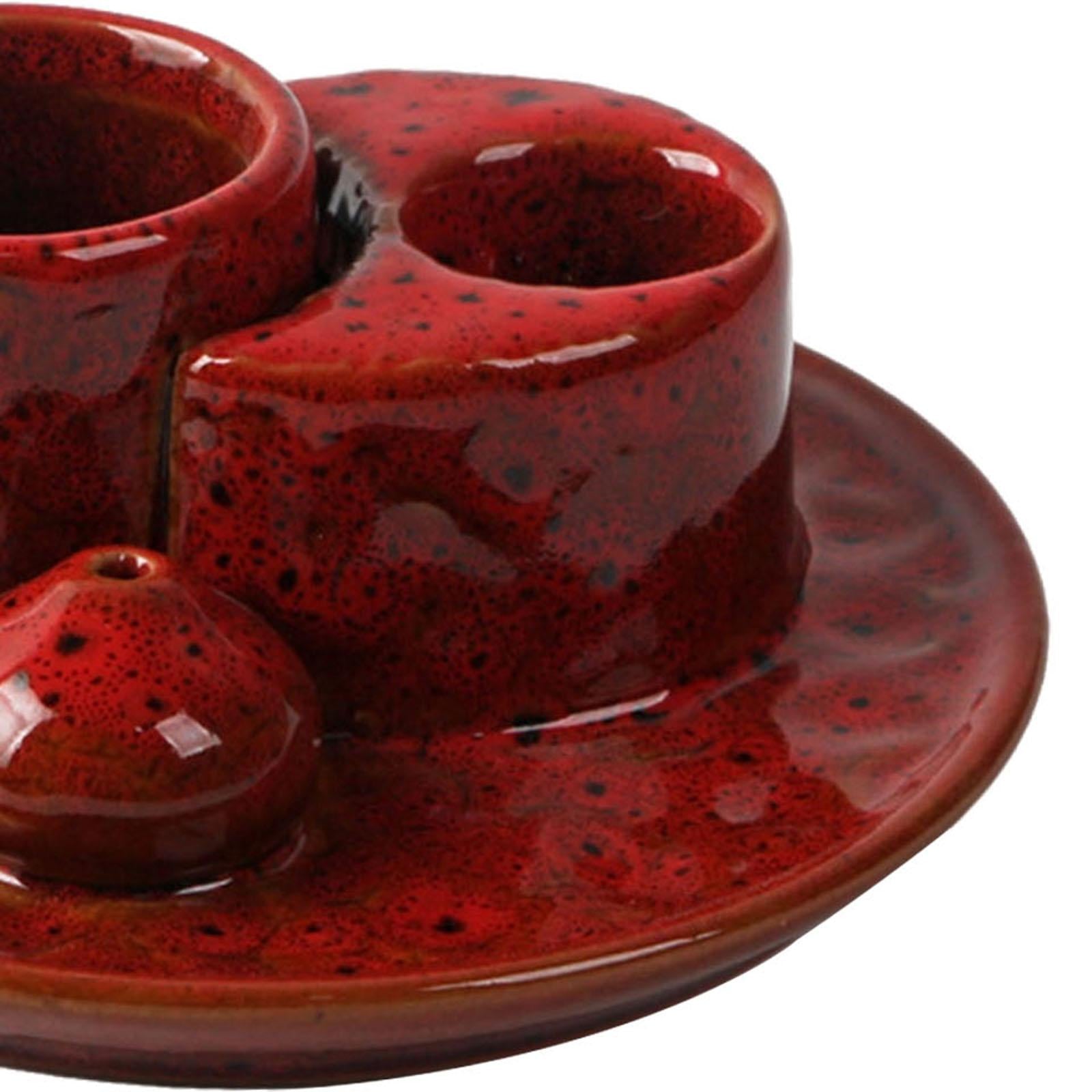 Palo Santo Sticks Holder Desk Incense Burner for Cabinet Bedroom Living Room Red
