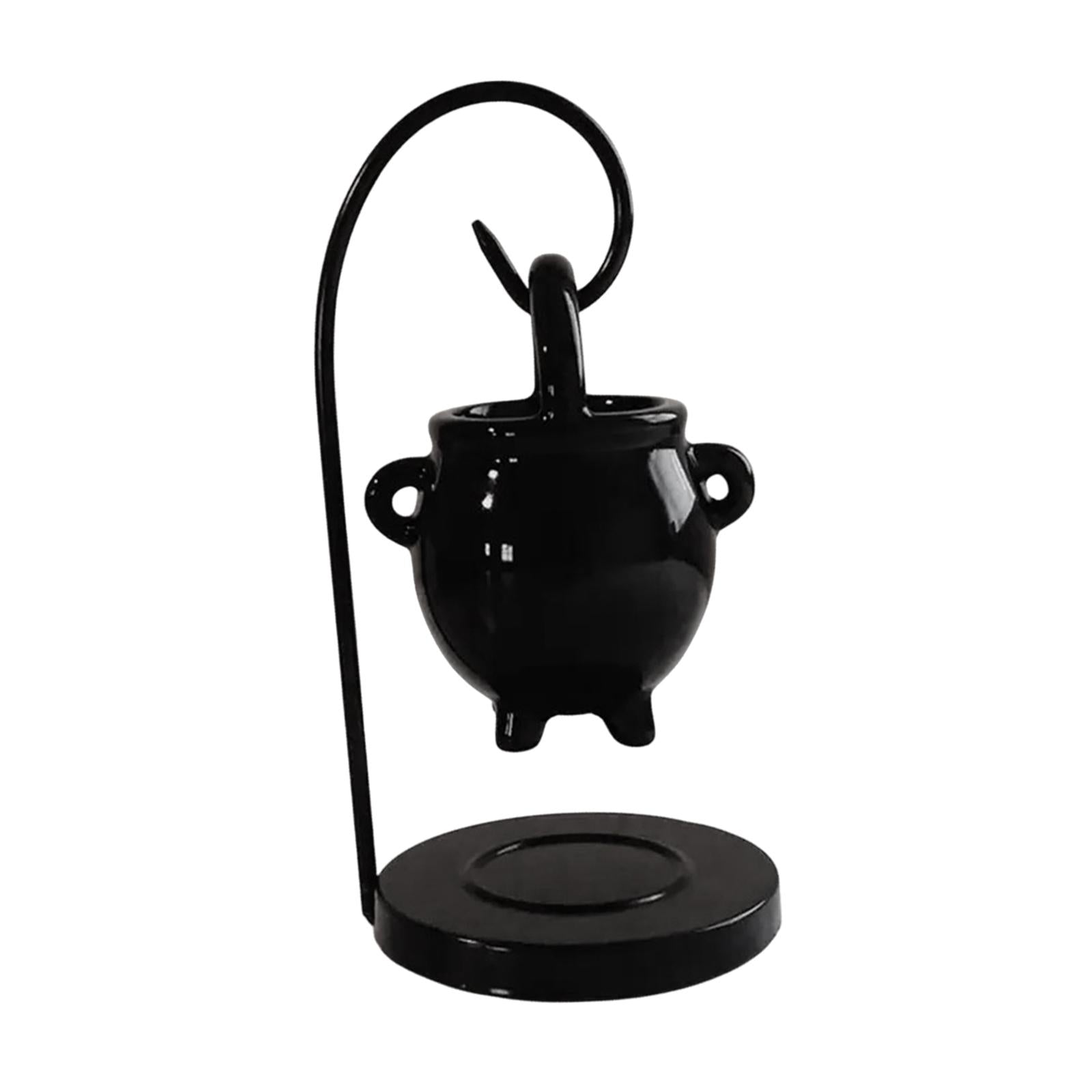 Hanging Cauldron Pagan Oil Burner Farmhouse Desk Yoga Tealight Candle Holder