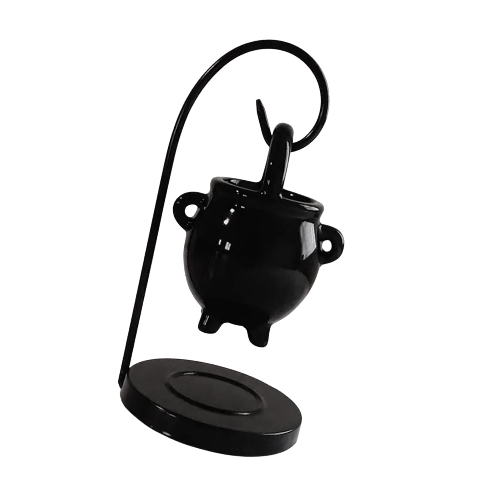 Hanging Cauldron Pagan Oil Burner Farmhouse Desk Yoga Tealight Candle Holder