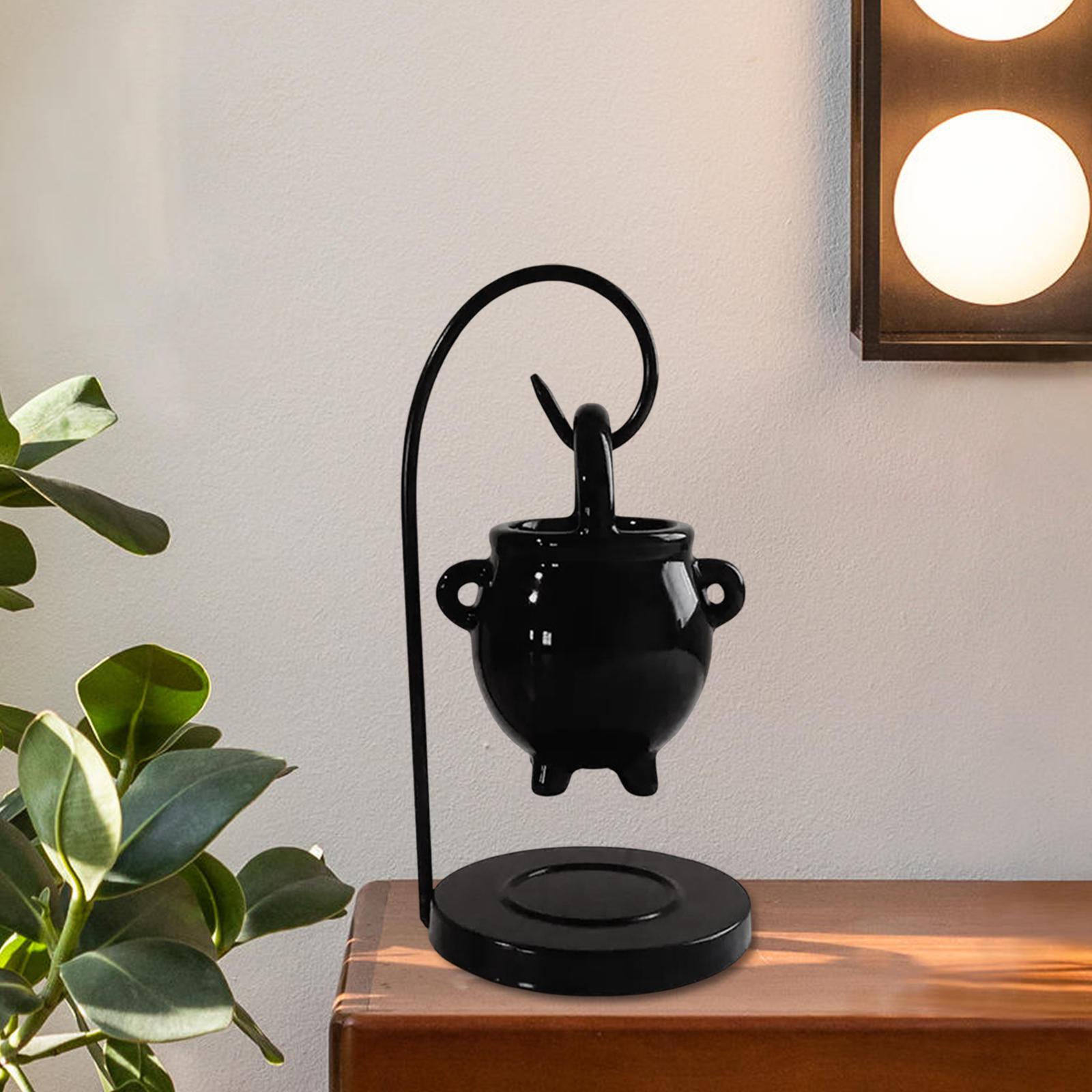 Hanging Cauldron Pagan Oil Burner Farmhouse Desk Yoga Tealight Candle Holder