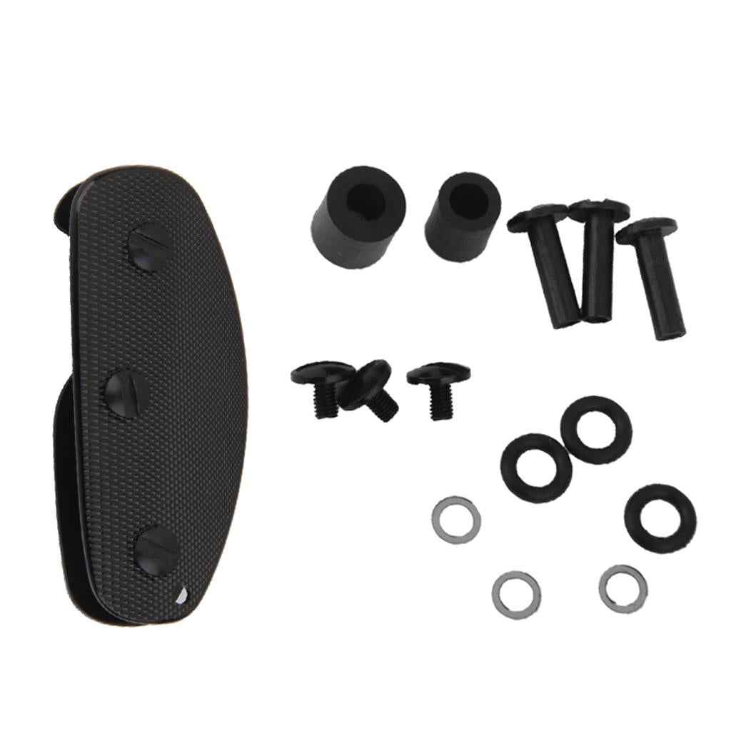 Aluminum Key Holder Organizer Clip Keyring Keychain Tool - Black