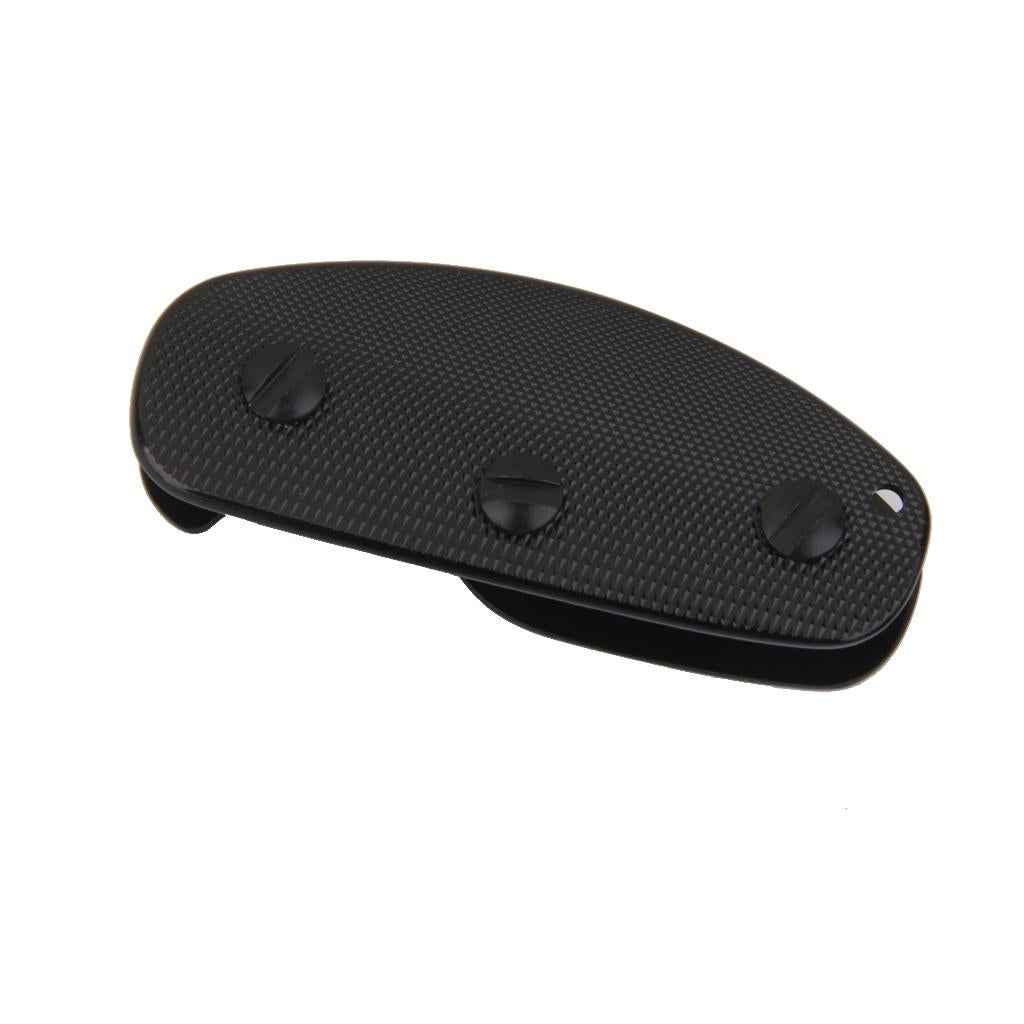 Aluminum Key Holder Organizer Clip Keyring Keychain Tool - Black