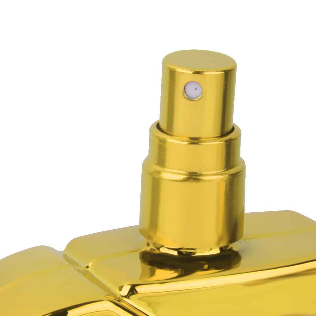 25ML Capacity Candy Heart Shape Refillable Spray Bottle Perfume Storage Holder Travel Lovers Gift Gold