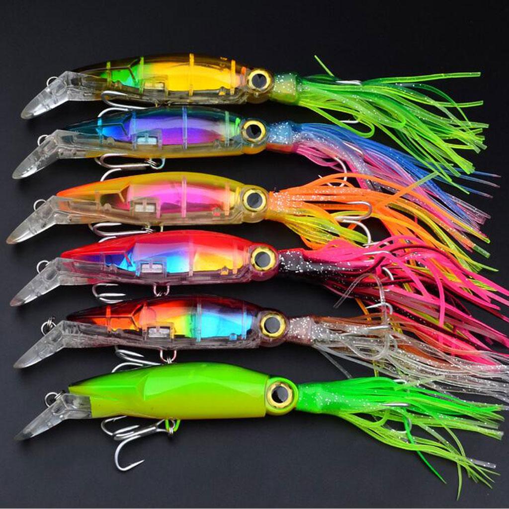 2Pcs Squid Jig Fishing Tackle Bait Hook Tuna Marlin Trolling Lure