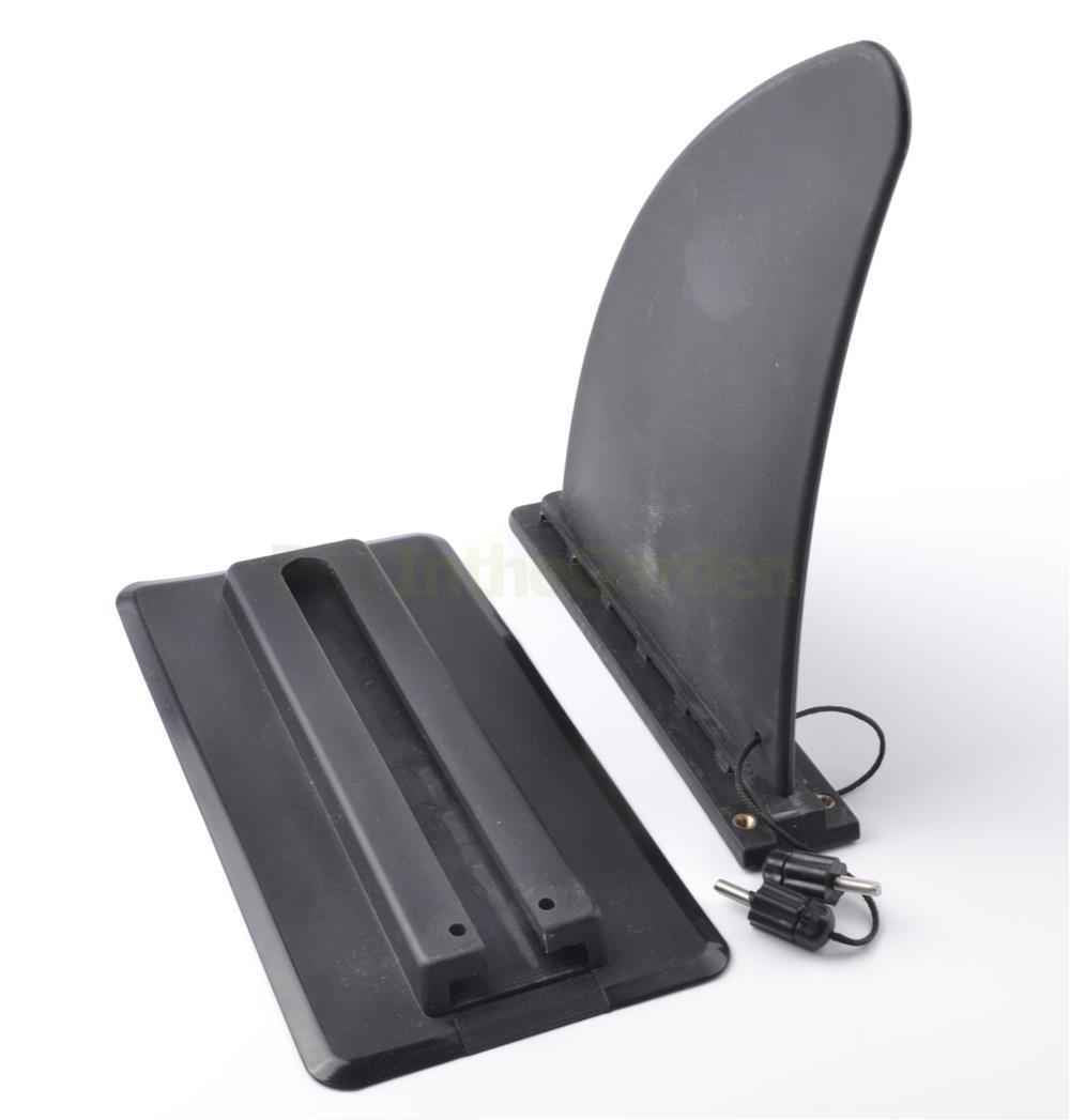 Black Tracking Integral Fin Skeg Watershed Board For Marine Boat Kayak Canoe