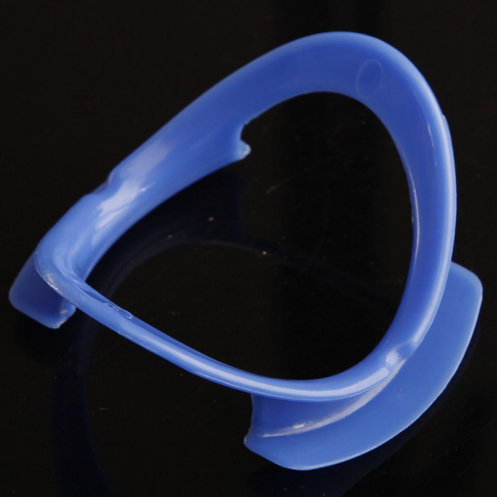 2 PCS Dental Teeth Whitening Cheek Retractor Model O-shape Blue