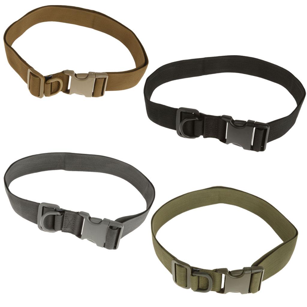 120cm Army Tactical Quick Release Rescue Rigger Military Webbing Belt -Black