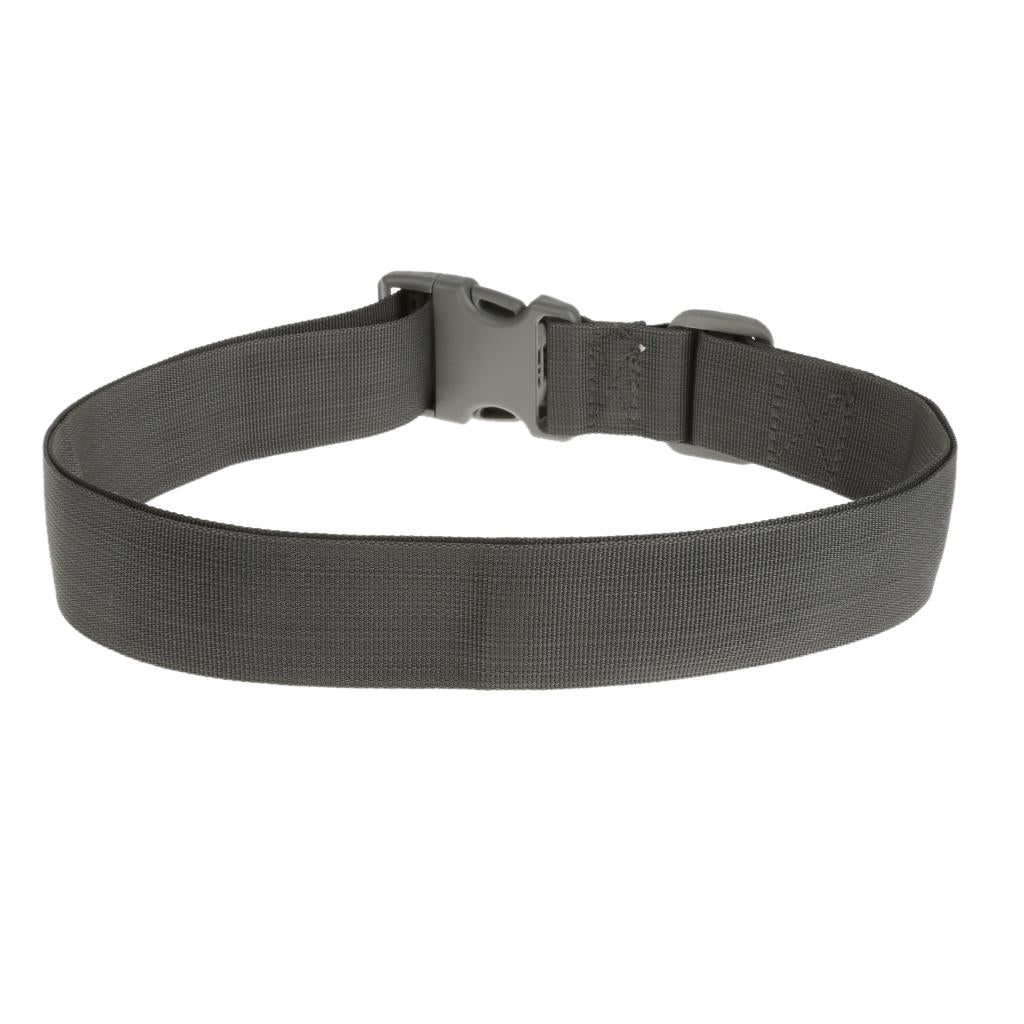 120cm Army Tactical Quick Release Rescue Rigger Military Webbing Belt -Gray