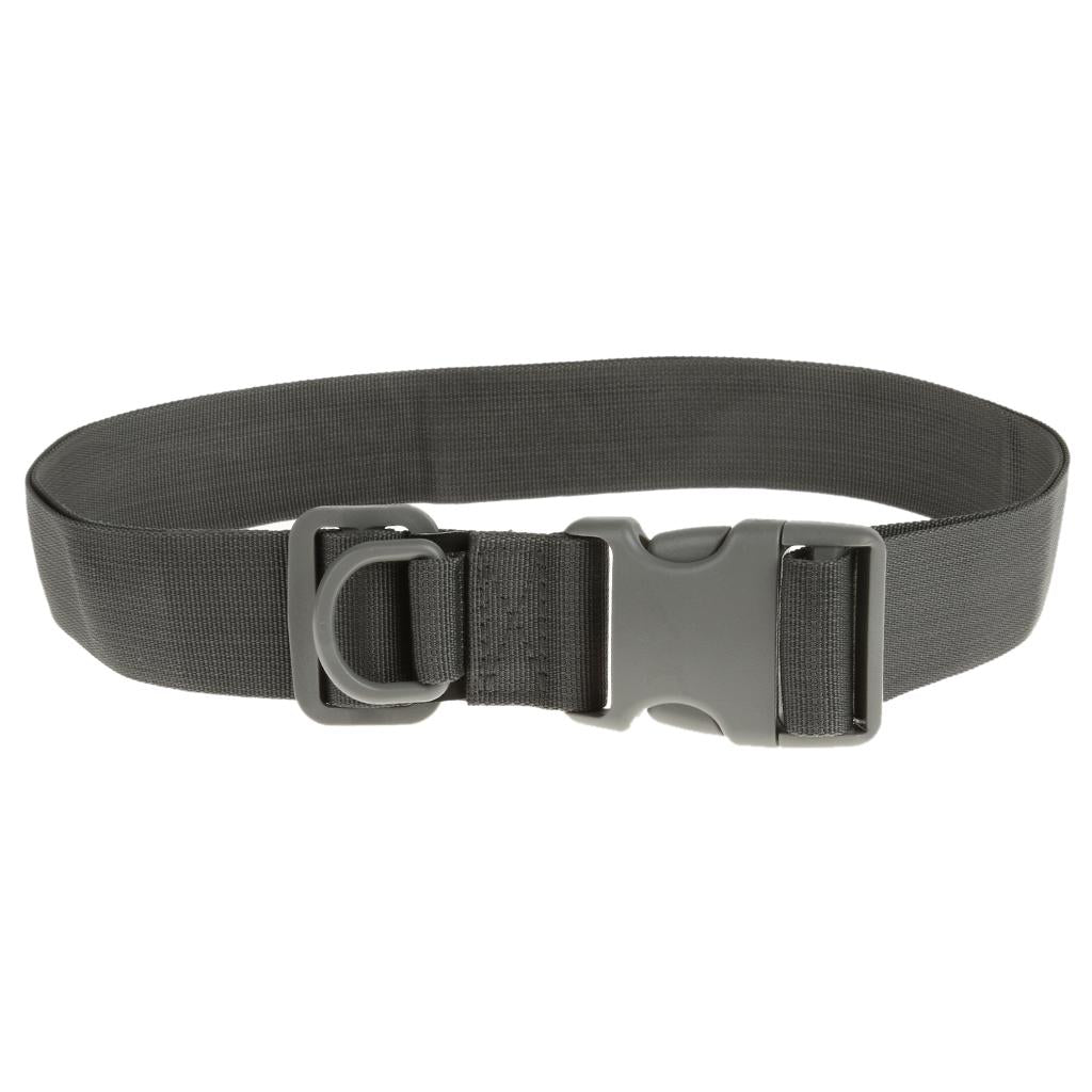 120cm Army Tactical Quick Release Rescue Rigger Military Webbing Belt -Gray