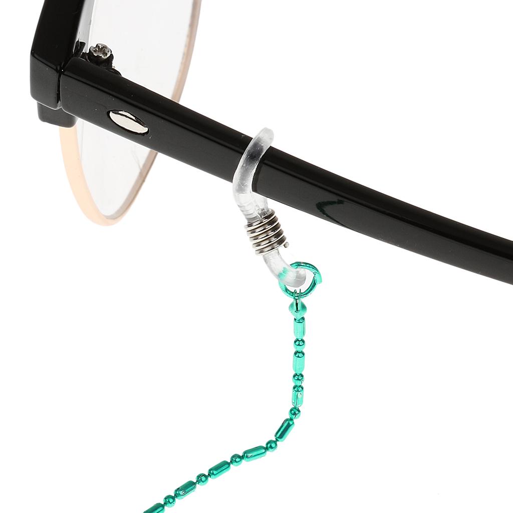 3xMetal Sunglasses Cord Neck Strap Eyeglass Chain Reading Glasses Holder Green