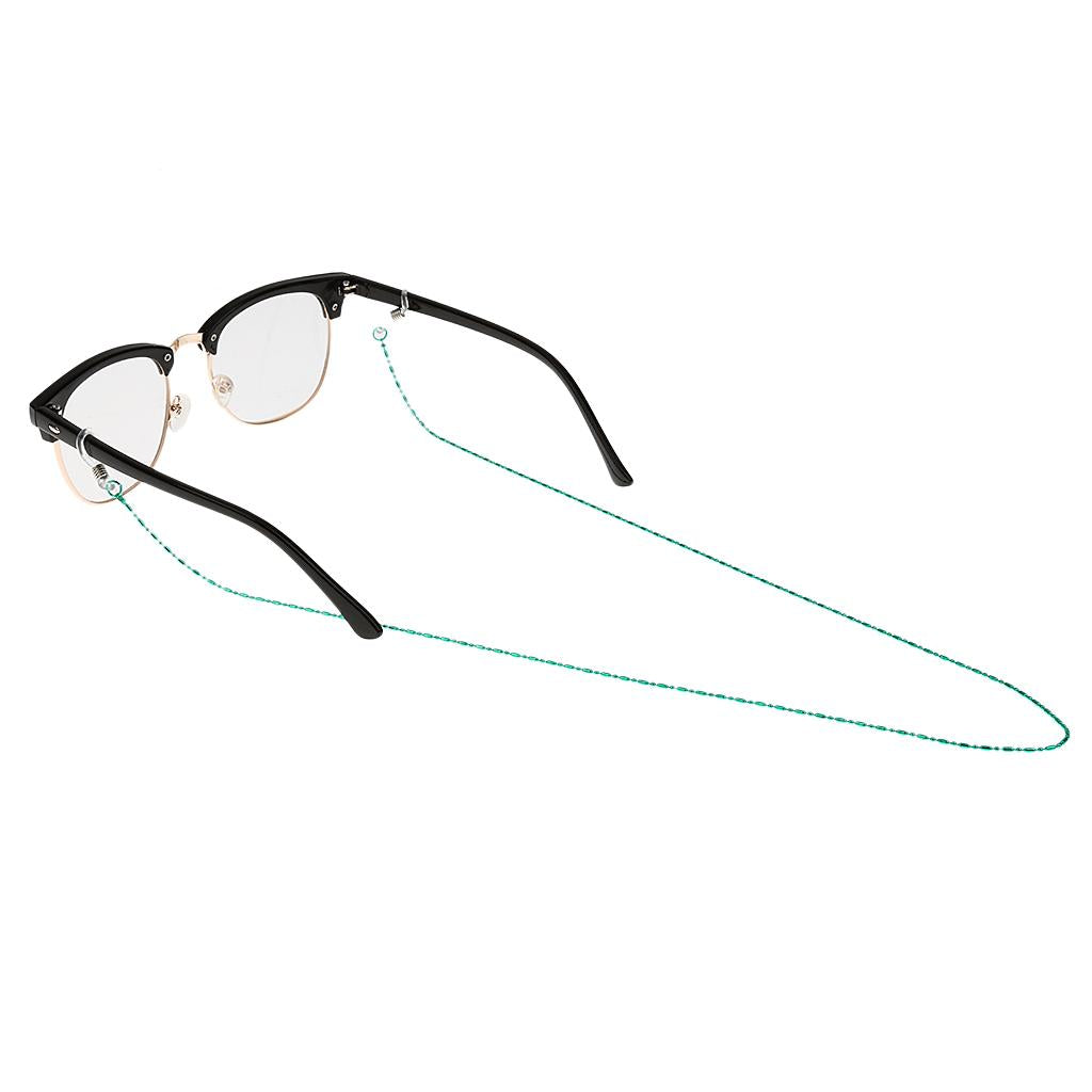 3xMetal Sunglasses Cord Neck Strap Eyeglass Chain Reading Glasses Holder Green