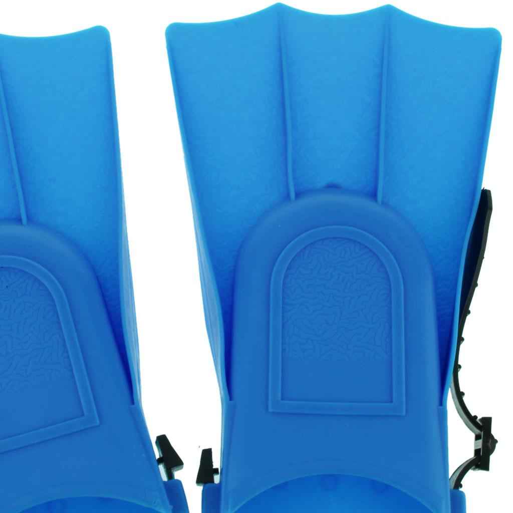 Adults Adjustable Flippers Fins Swimming Diving Learning Tools S Blue