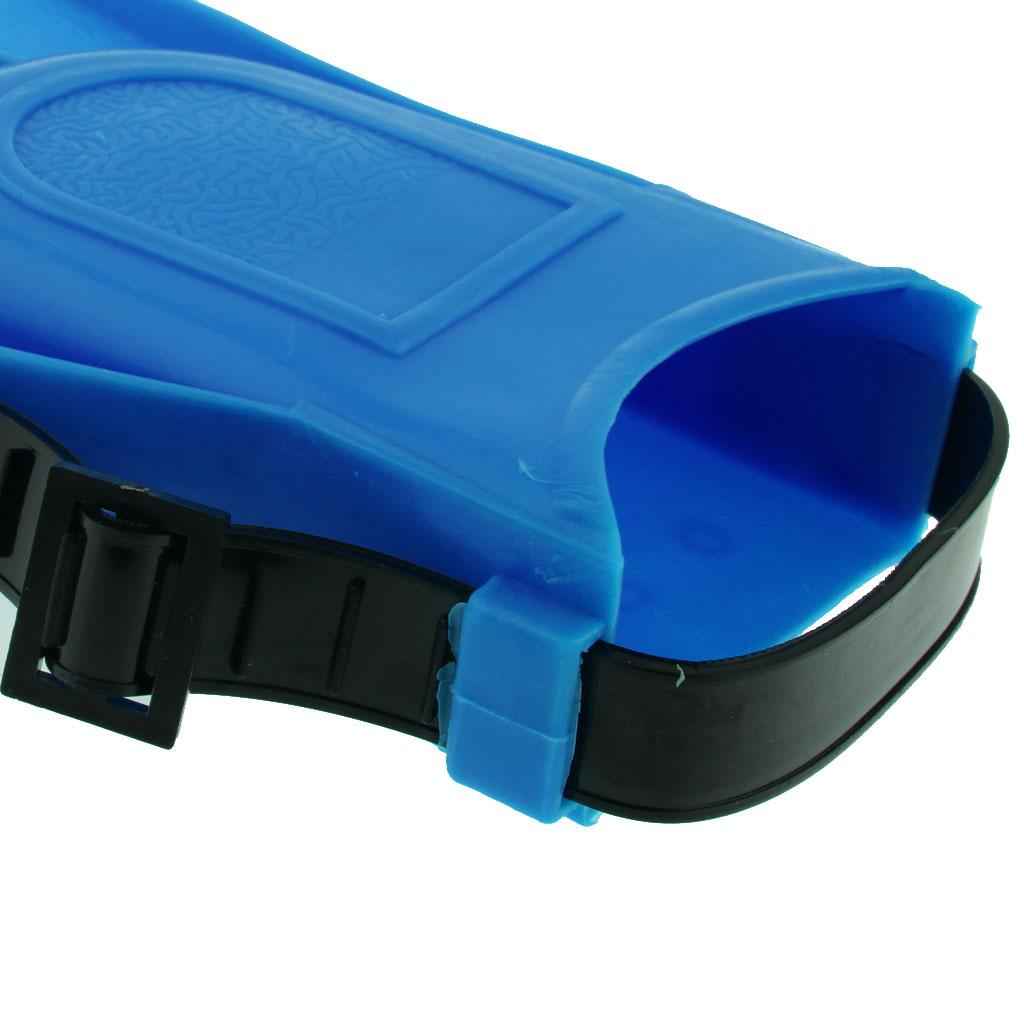 Adults Adjustable Flippers Fins Swimming Diving Learning Tools S Blue