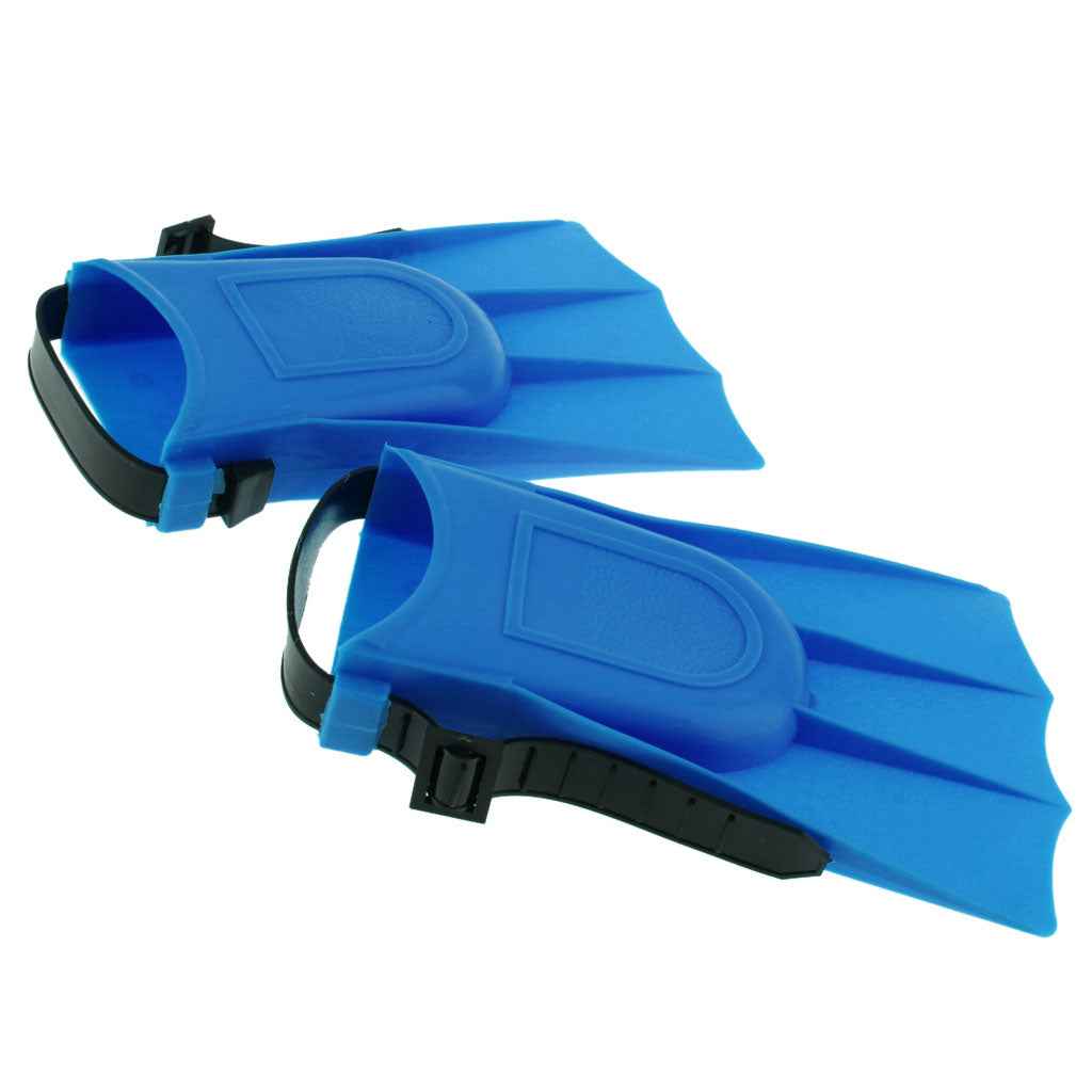 Adults Adjustable Flippers Fins Swimming Diving Learning Tools S Blue