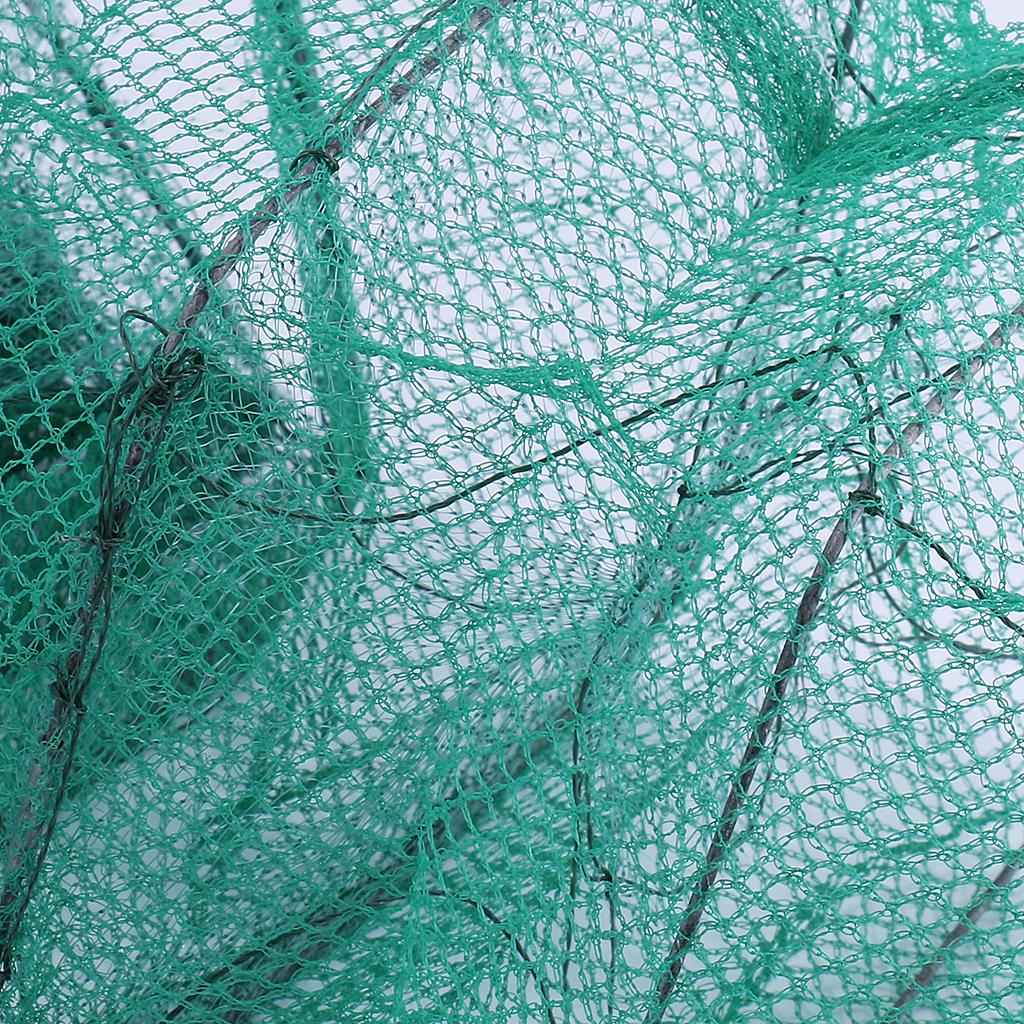 Nylon Foldable Square Fishing Net Shrimp Net Landing Net with 16 Section