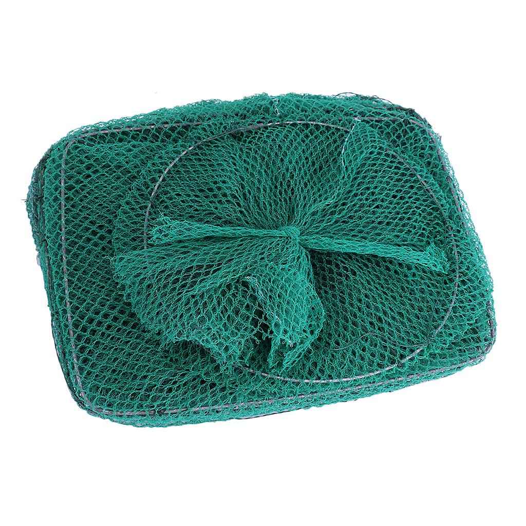 Nylon Foldable Square Fishing Net Shrimp Net Landing Net with 16 Section