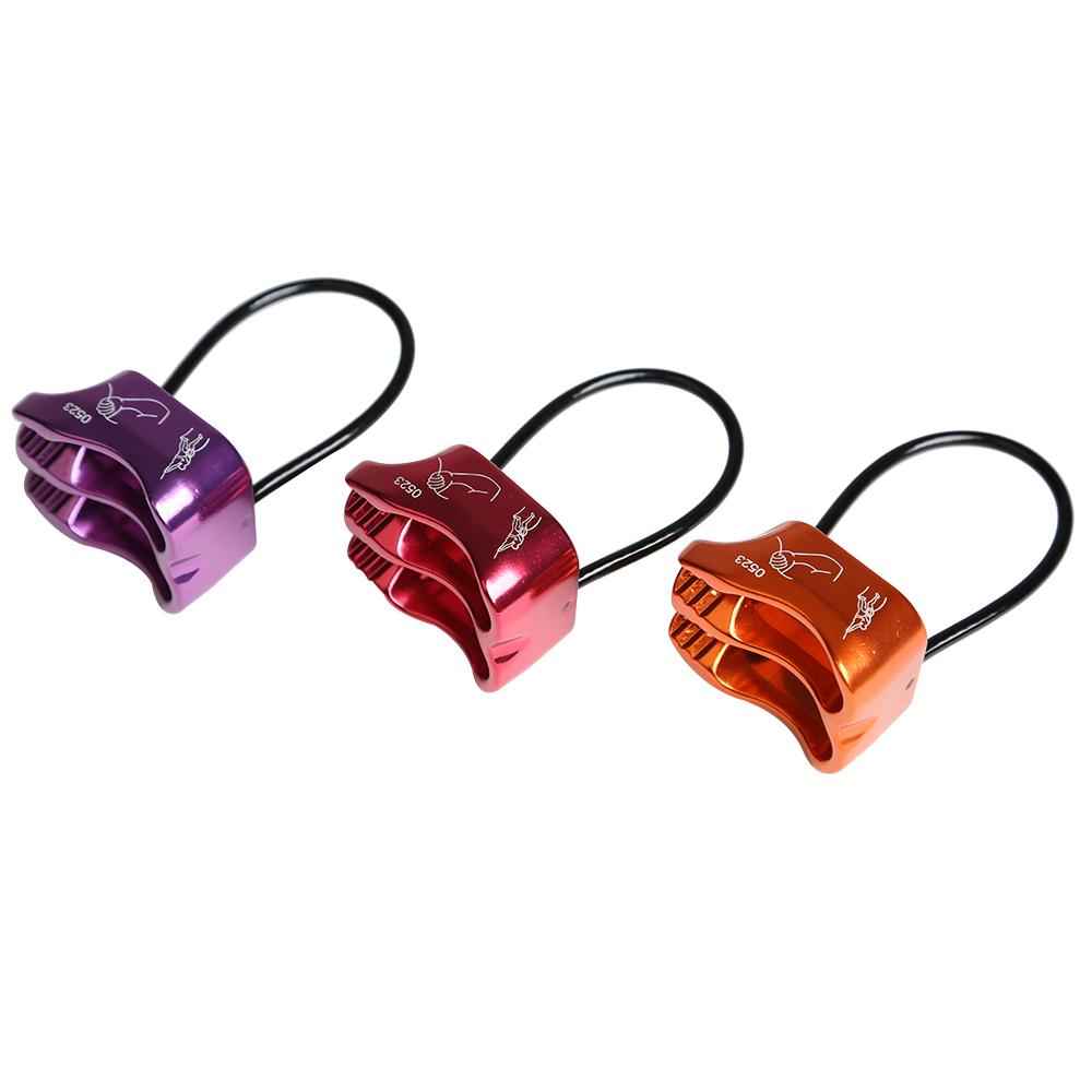 Pro Rock Climbing Tree Carving Double Slot Belay Device Rappelling Equipment