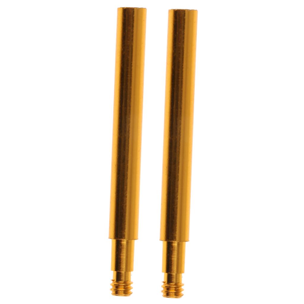 2x2pcs Cycling Bike Bicycle Presta Valve Extensions Extender 60mm Gold