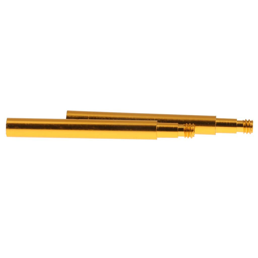 3x2pcs Cycling Bike Bicycle Presta Valve Extensions Extender 60mm Gold
