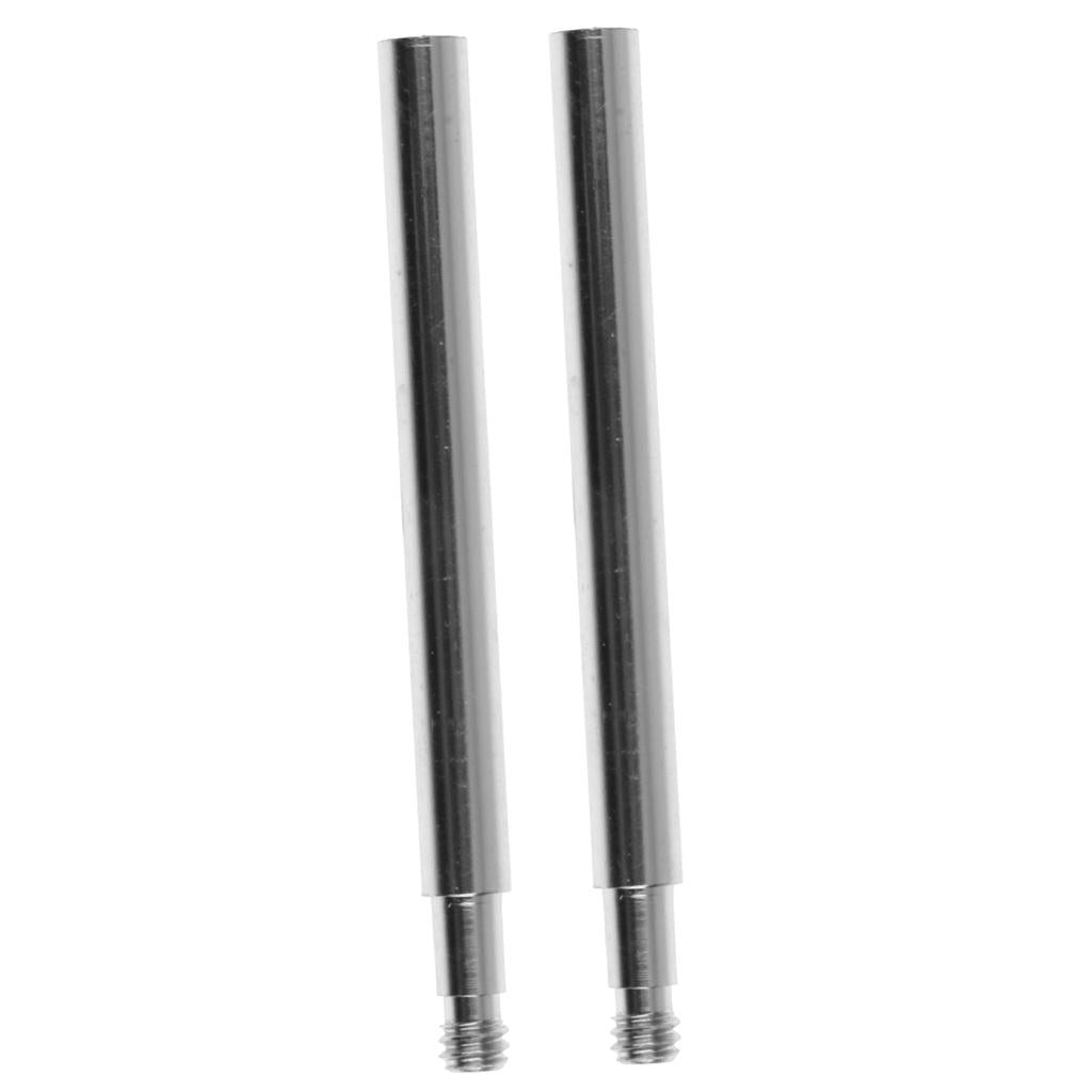 3x2pcs Cycling Bike Bicycle Presta Valve Extensions Extender 60mm Silver