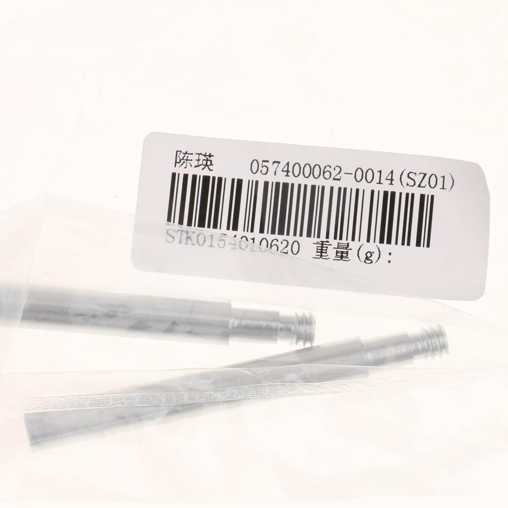3x2pcs Cycling Bike Bicycle Presta Valve Extensions Extender 60mm Silver
