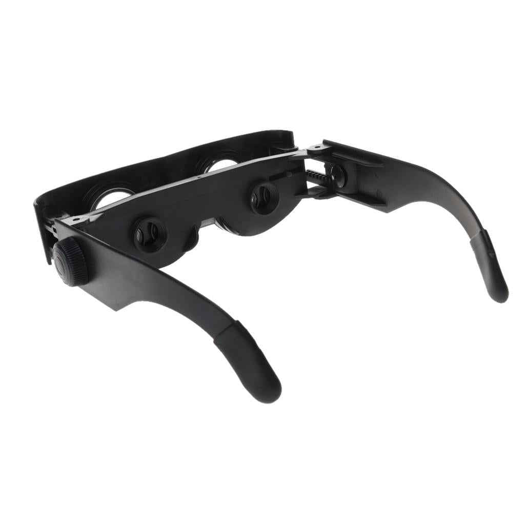 Eyeglasses Style Black Frame Magnifier Telescope Binoculars for Fishing