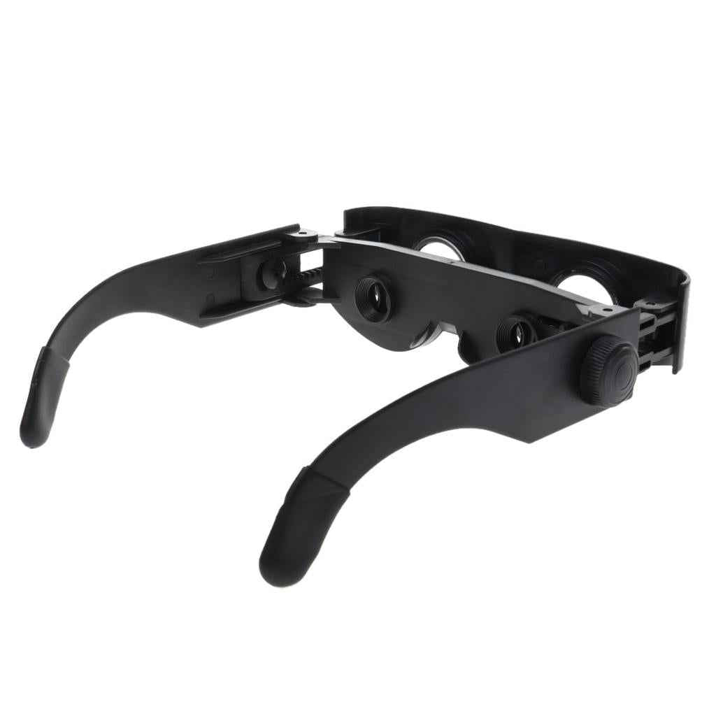 Eyeglasses Style Black Frame Magnifier Telescope Binoculars for Fishing