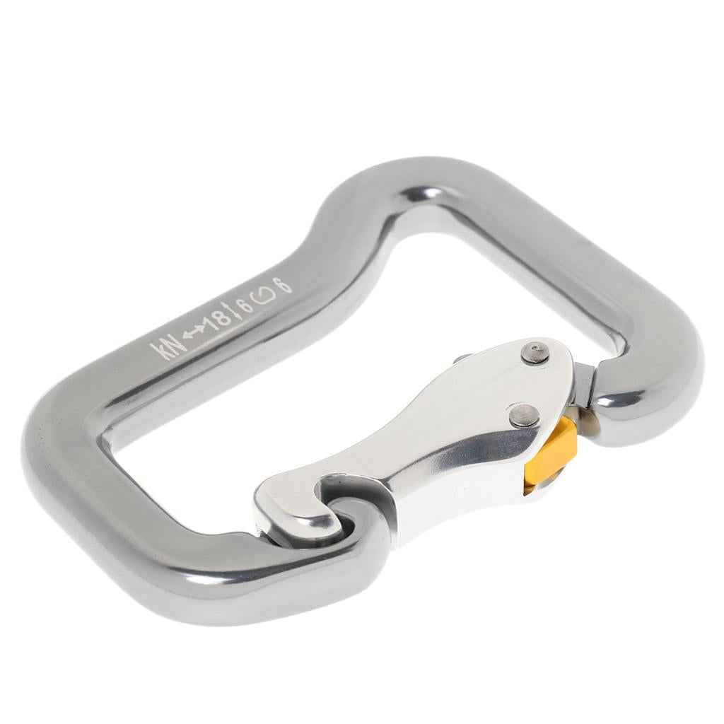 18KN Safety Spring Locking Paraglider Paragliding Carabiner Rock Climbing